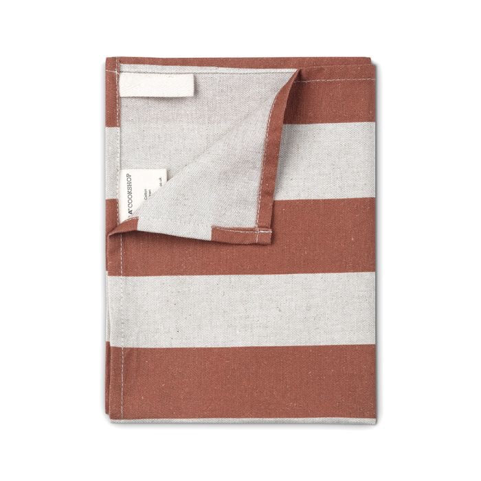AGA Driftwood Brown Stripe Tea Towel