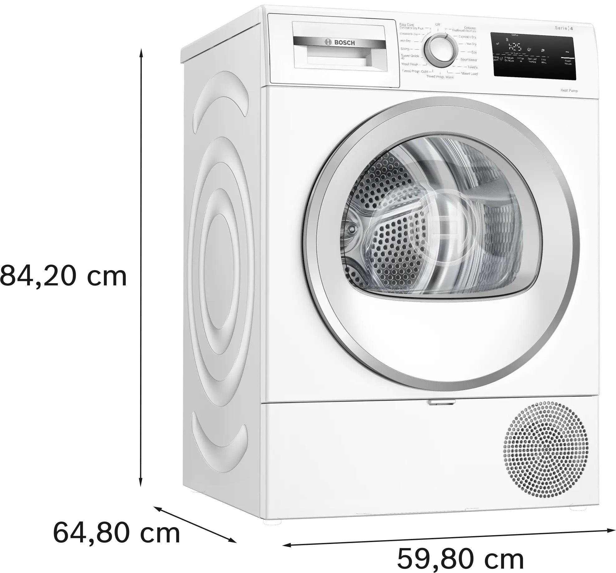 Bosch Series 4 Heat pump tumble dryer 8 kg - WTH85226GB