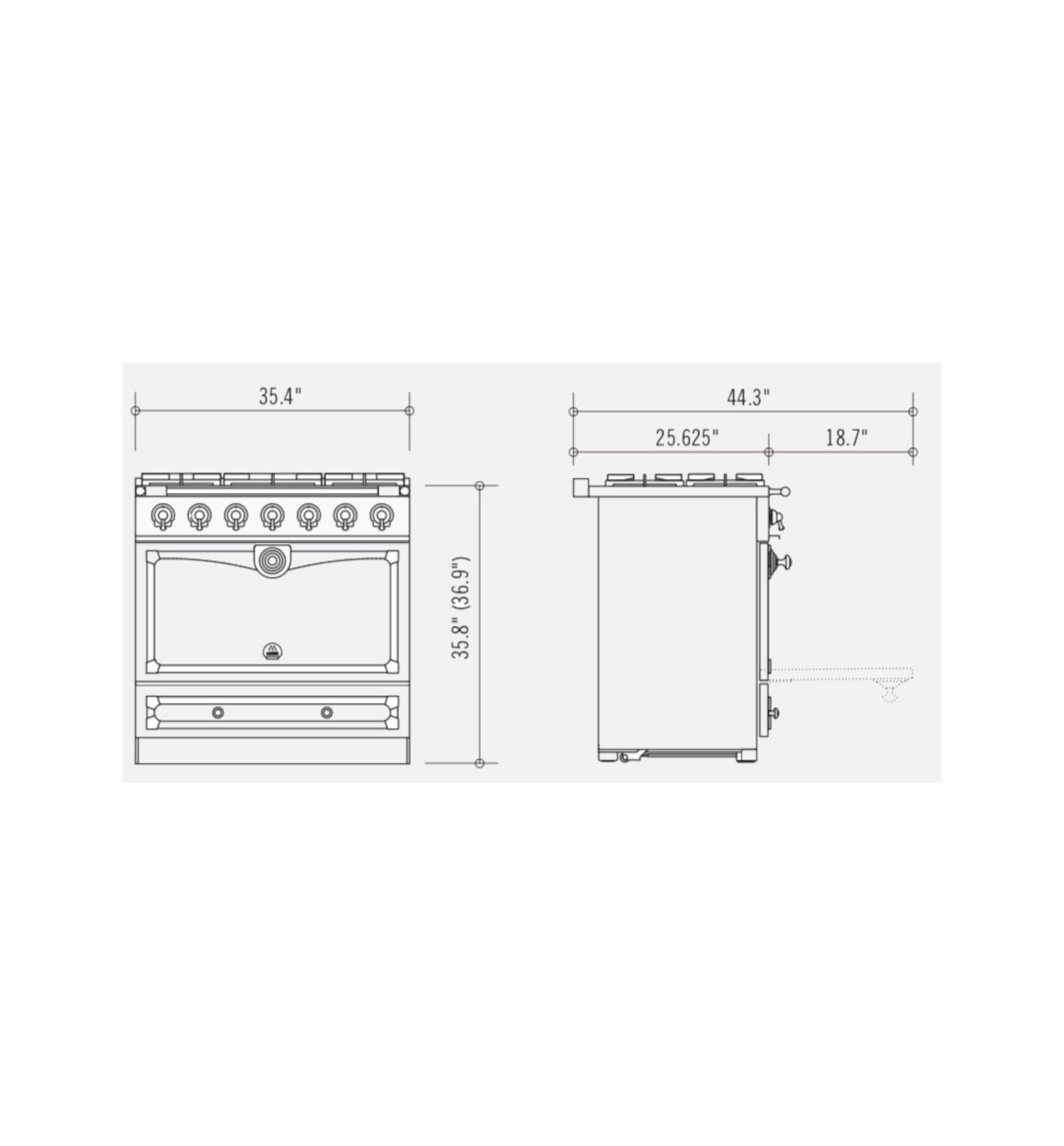 La Cornue Cornufé 90 Albertine Dual Fuel Range Cooker