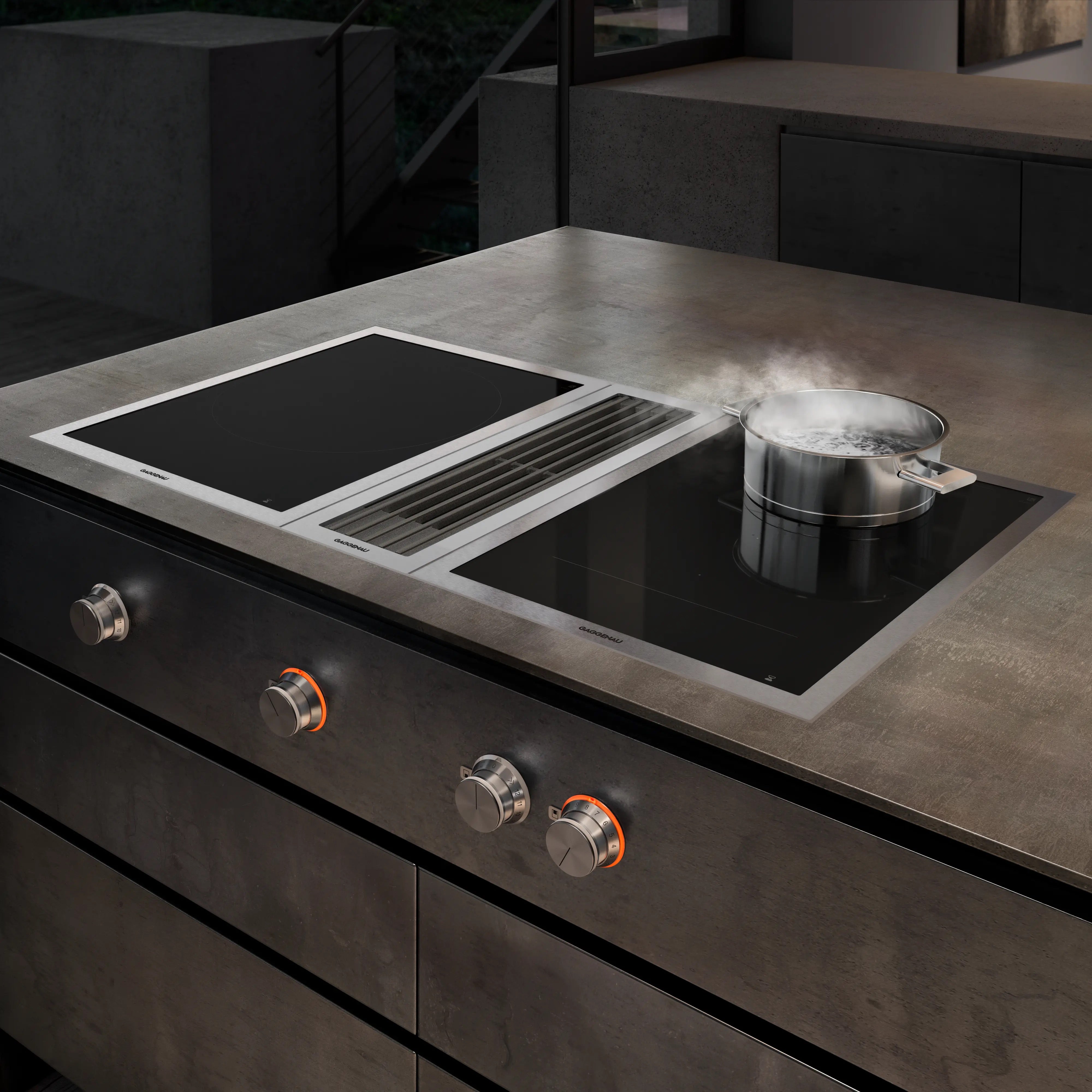 Gaggenau 400 series Vario downdraft ventilation 15cm Stainless steel
