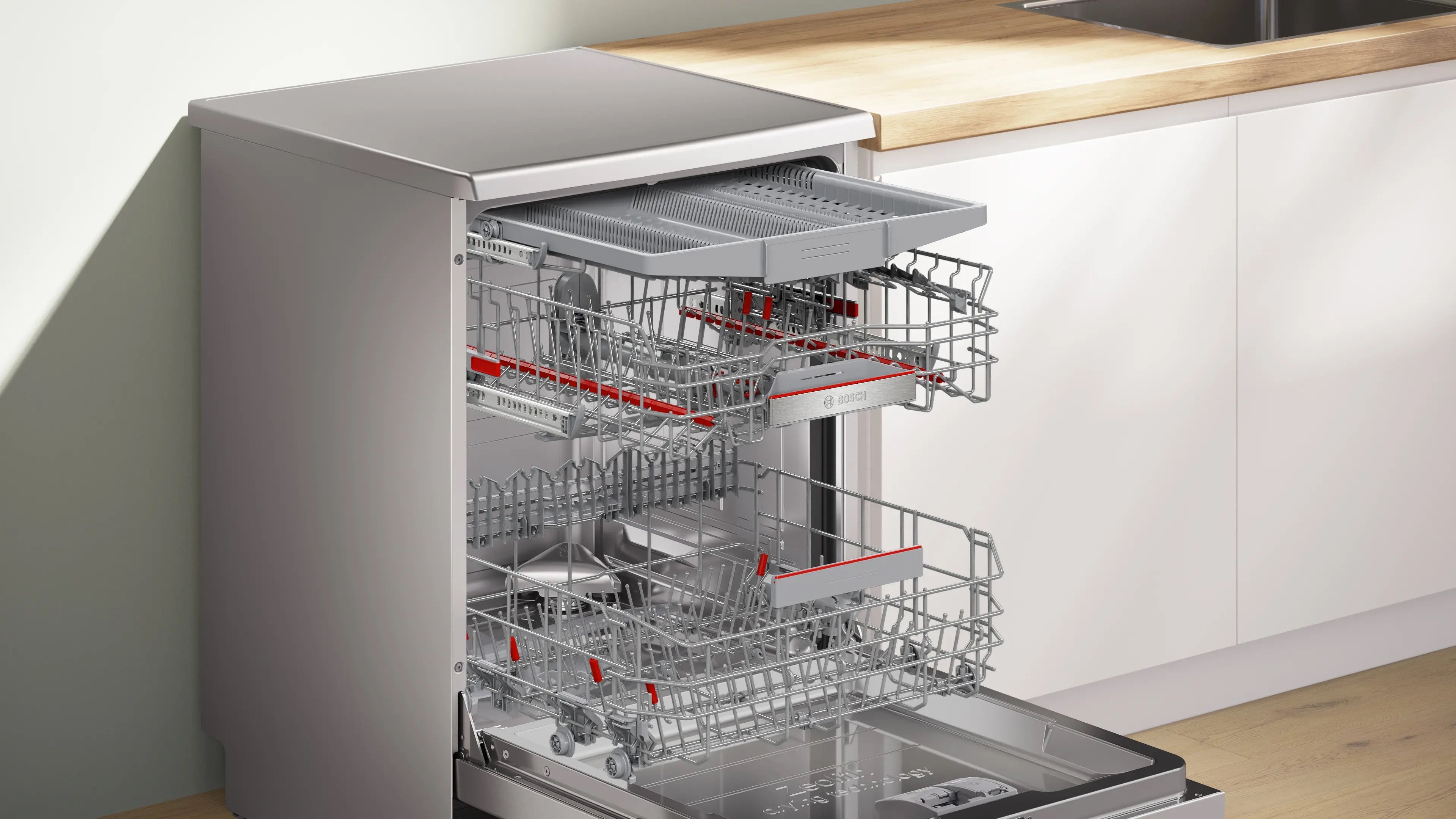 Bosch Series 6 Free-standing dishwasher 60 cm Brushed steel anti-fingerprint - SMS6TCI02G