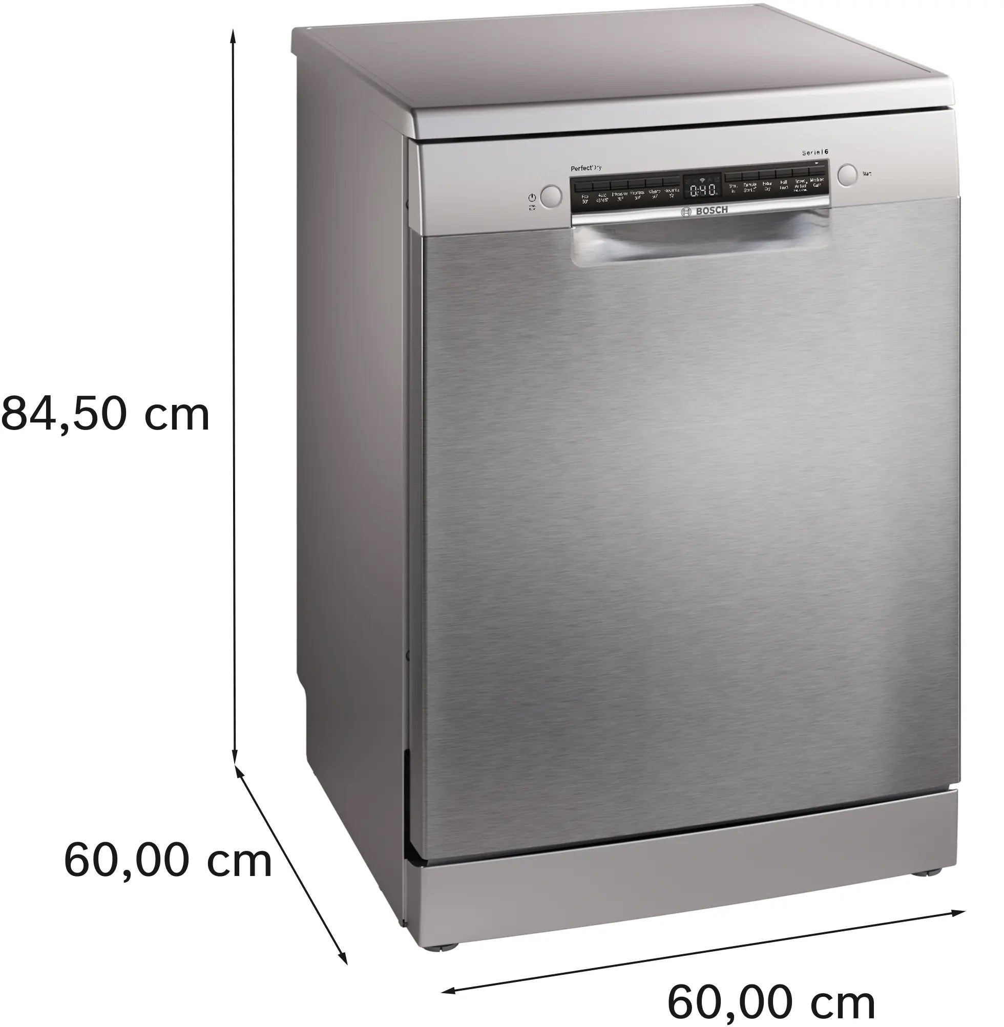 Bosch Series 6 Free-standing dishwasher 60 cm Brushed steel anti-fingerprint - SMS6ZCI10G
