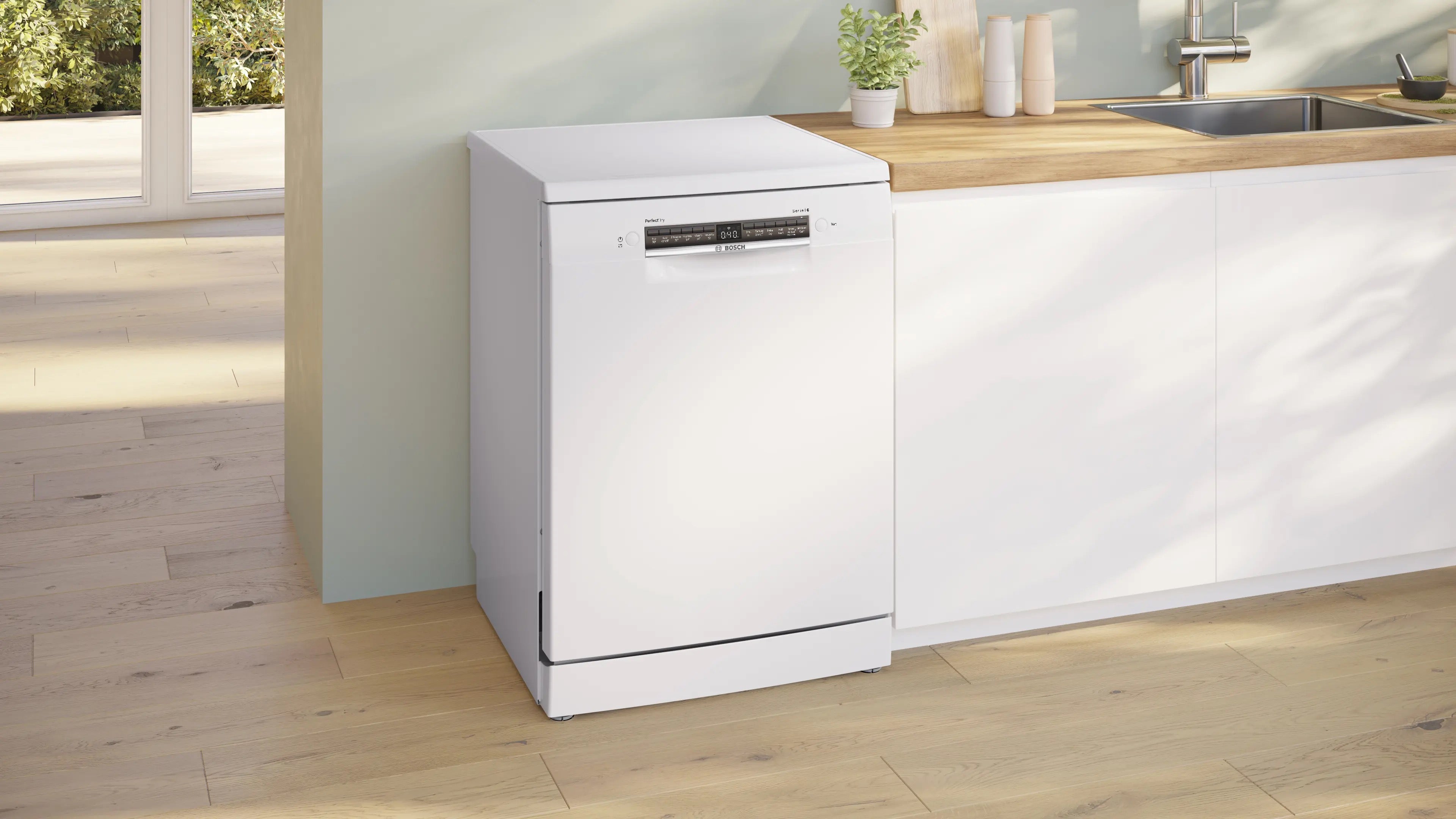 Bosch Series 6 Free-standing dishwasher 60 cm White - SMS6ZCW10G