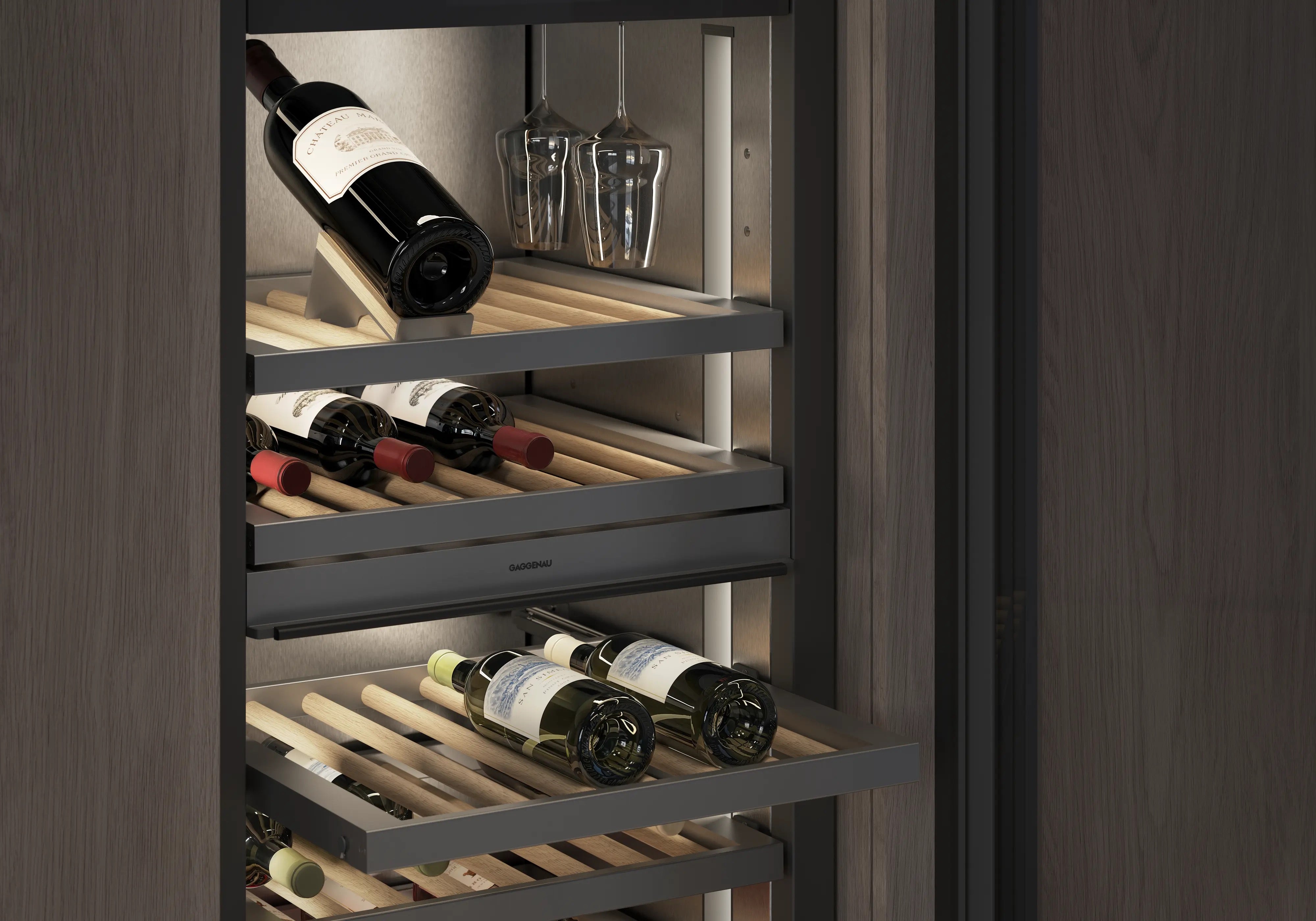 Gaggenau Vario cooling Expressive series wine climate cabinet 213.4 x 61 cm