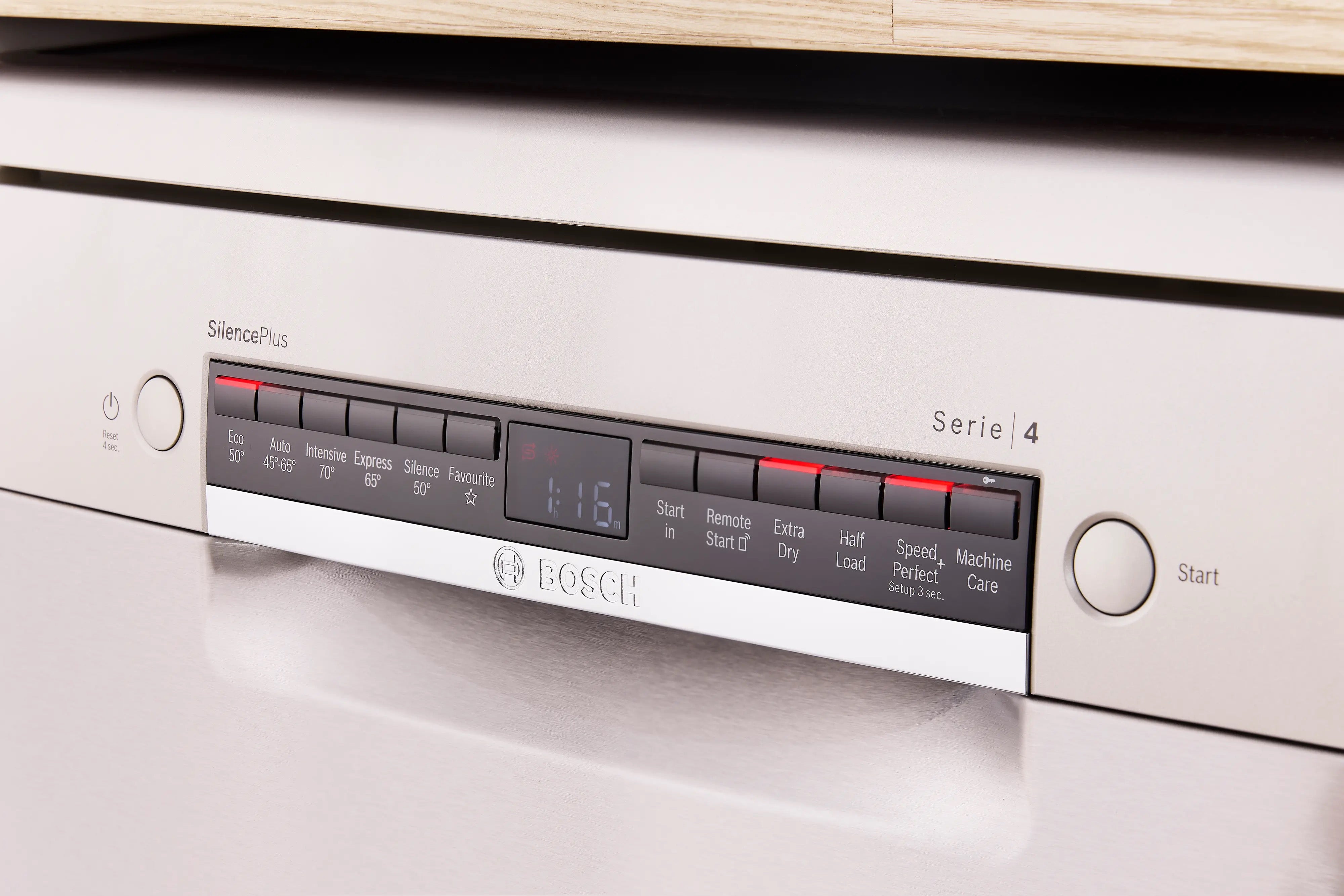 Bosch Series 4 Free-standing dishwasher 60 cm Brushed steel anti-fingerprint - SMS4EMI06G