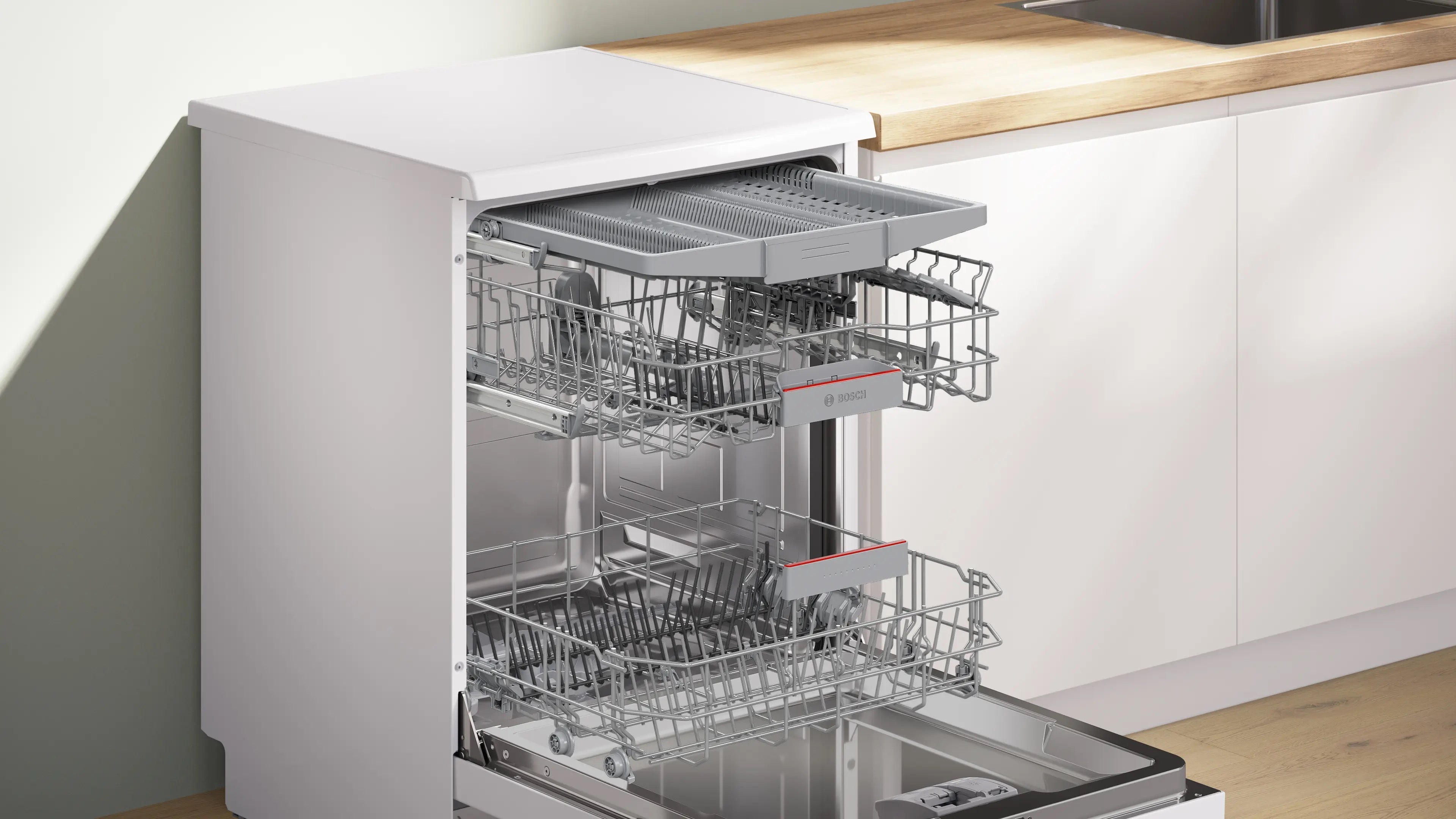 Bosch Series 4 Free-standing dishwasher 60 cm White - SMS4EMW06G