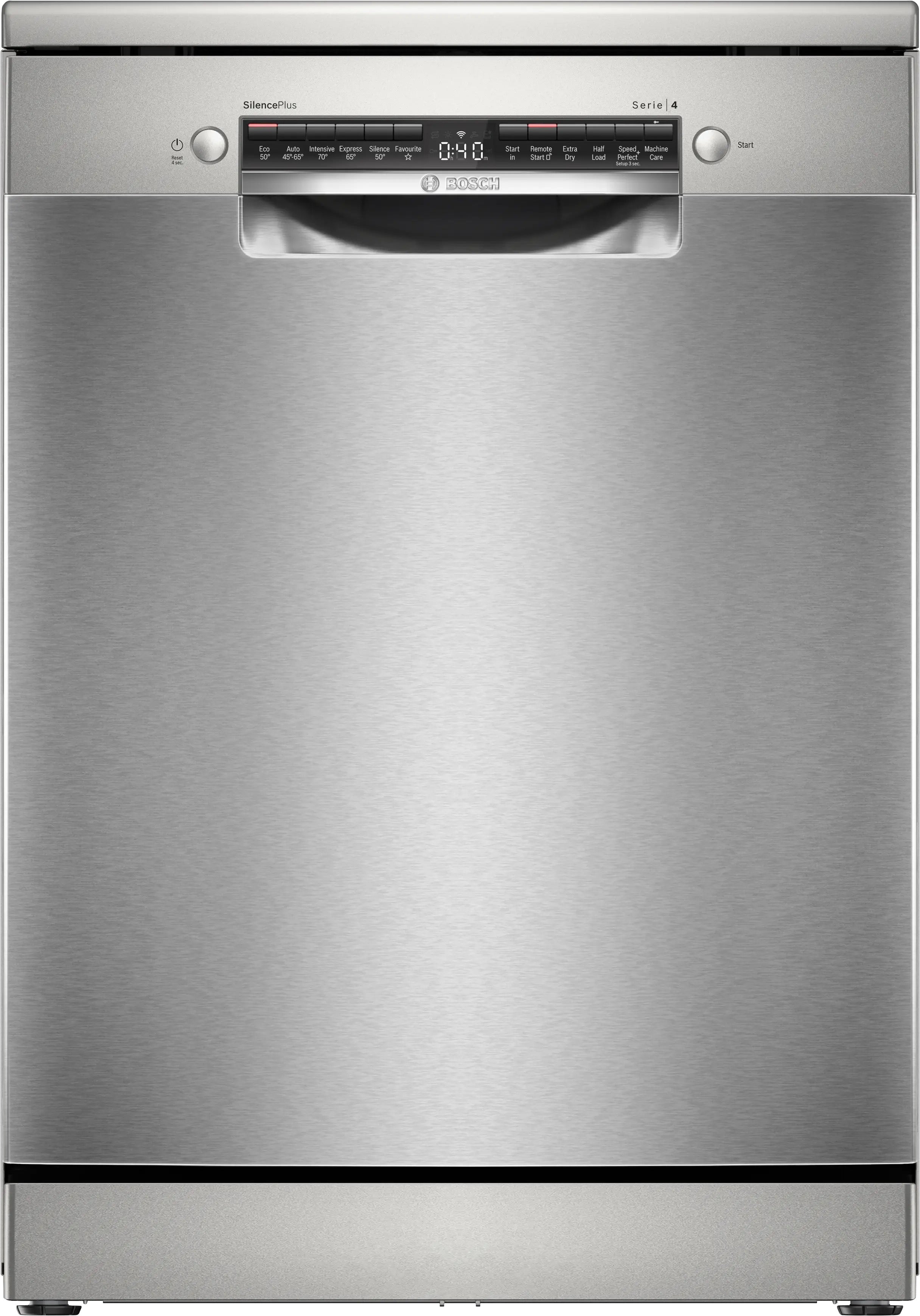 Bosch Series 4 Free-standing dishwasher 60 cm Brushed steel anti-fingerprint - SMS4EKI06G