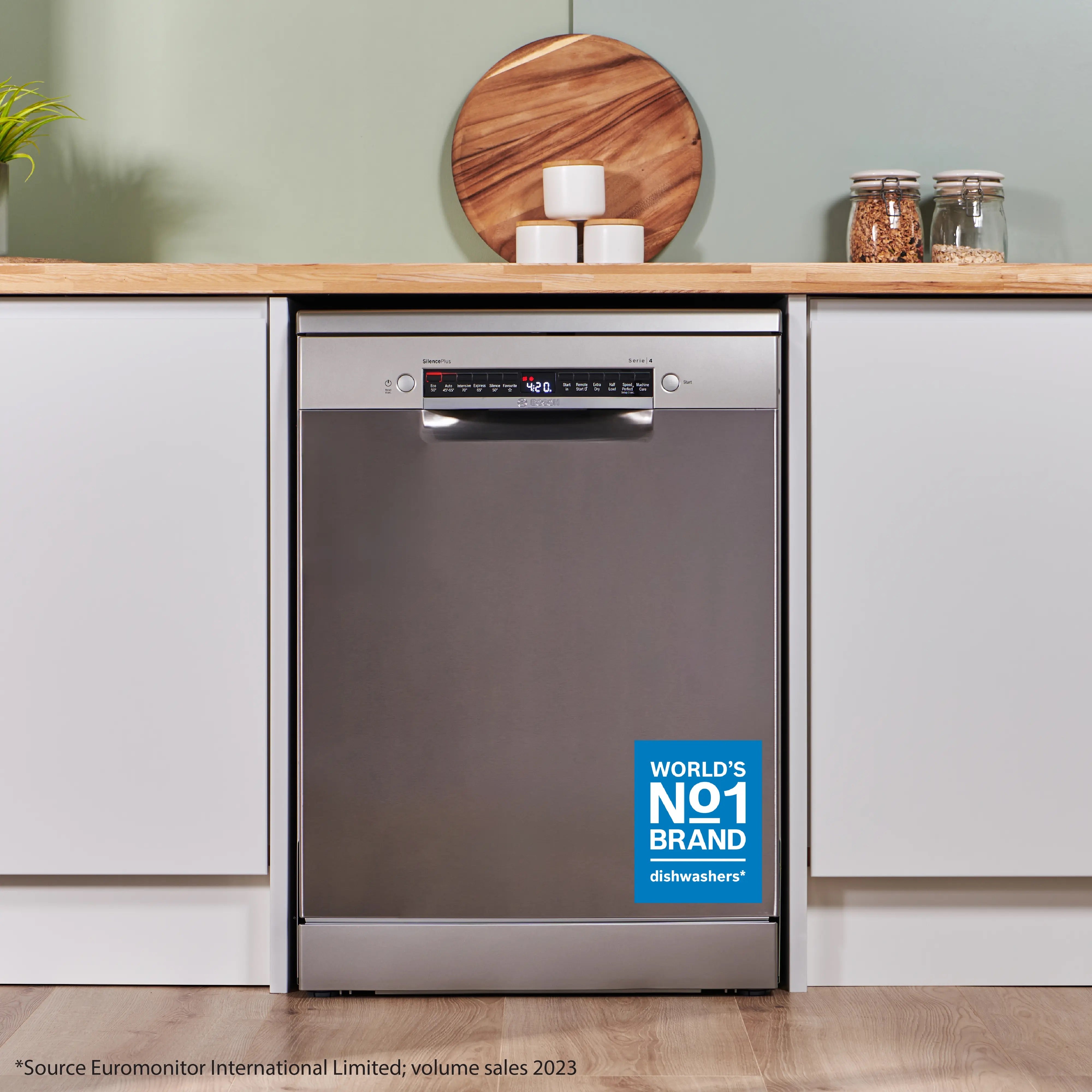 Bosch Series 4 Free-standing dishwasher 60 cm Brushed steel anti-fingerprint - SMS4EKI06G