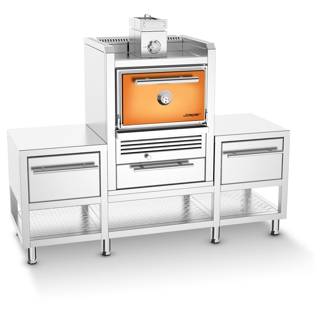 Josper Casa Mesa Charcoal Oven with Built-In Cabinet