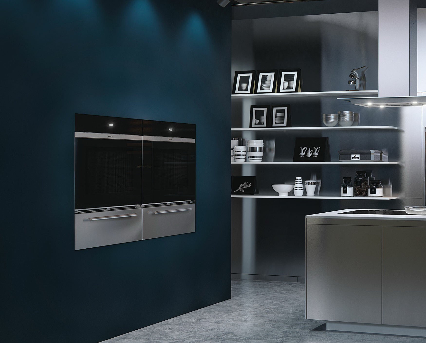 Wolf M Series Contemporary Black Glass Single Oven ICBSO3050CM/B