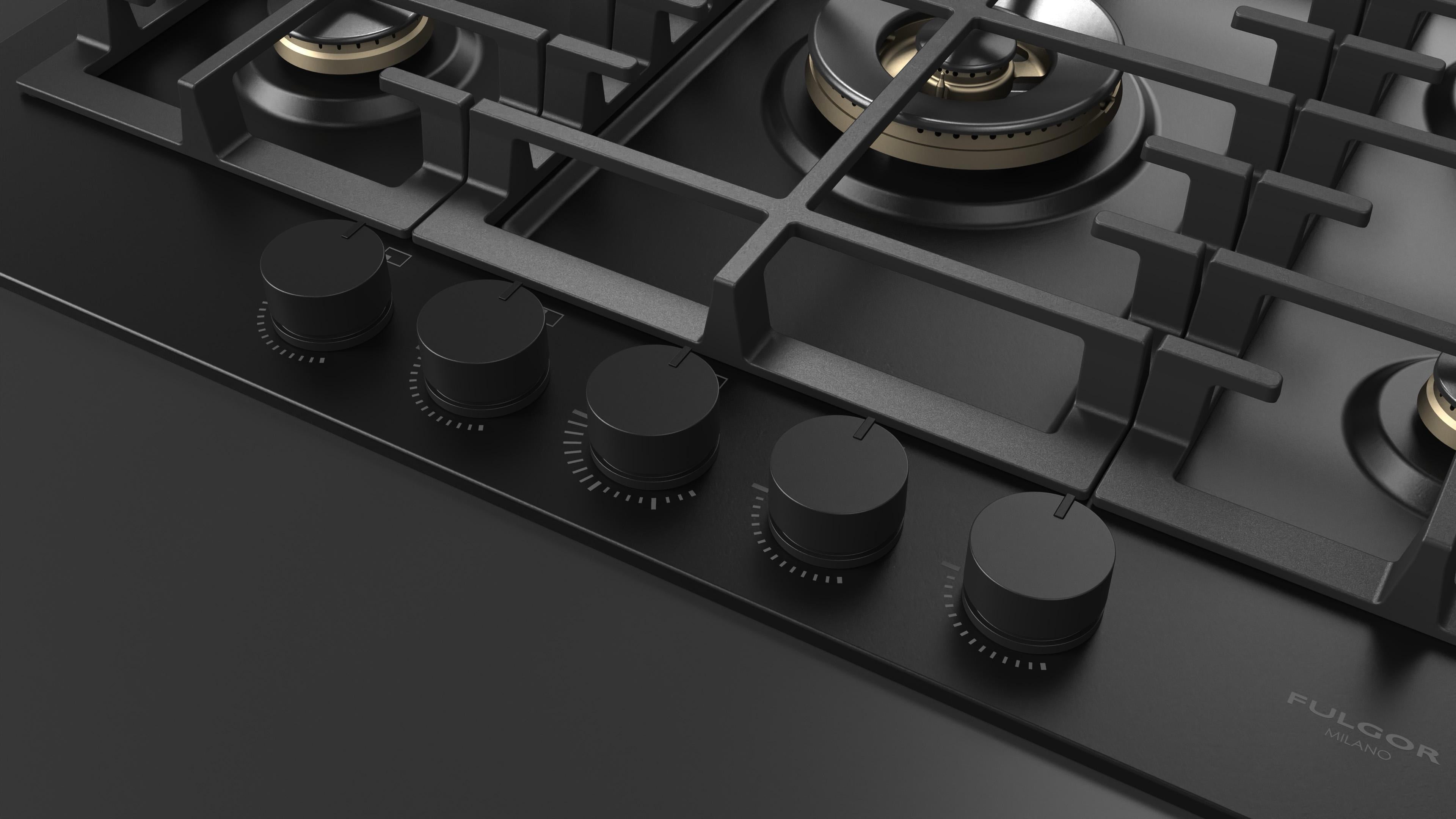 Fulgor Milano Urbantech 75cm Gas Hob - FUH 7541 G DWK MBK