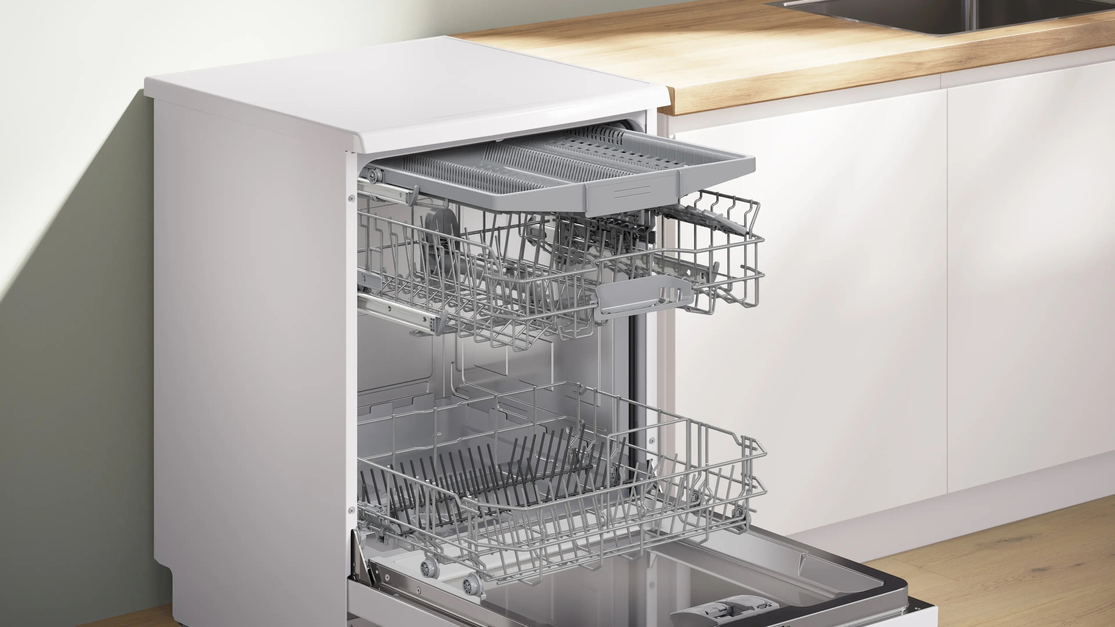 Bosch Series 2 Free-standing dishwasher 60 cm White - SMS2HVW06G