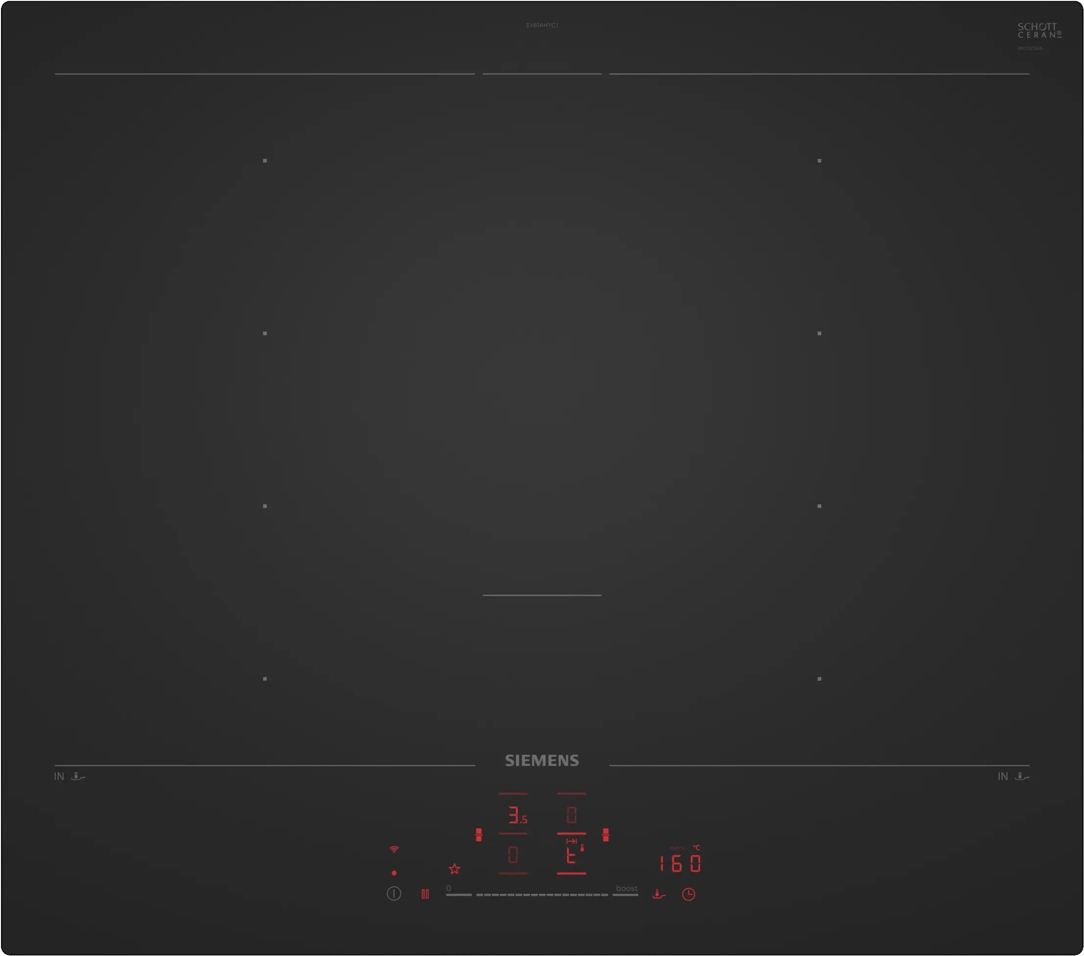 Siemens iQ700 Induction hob 60 cm Matt black - EX61AHYC1E