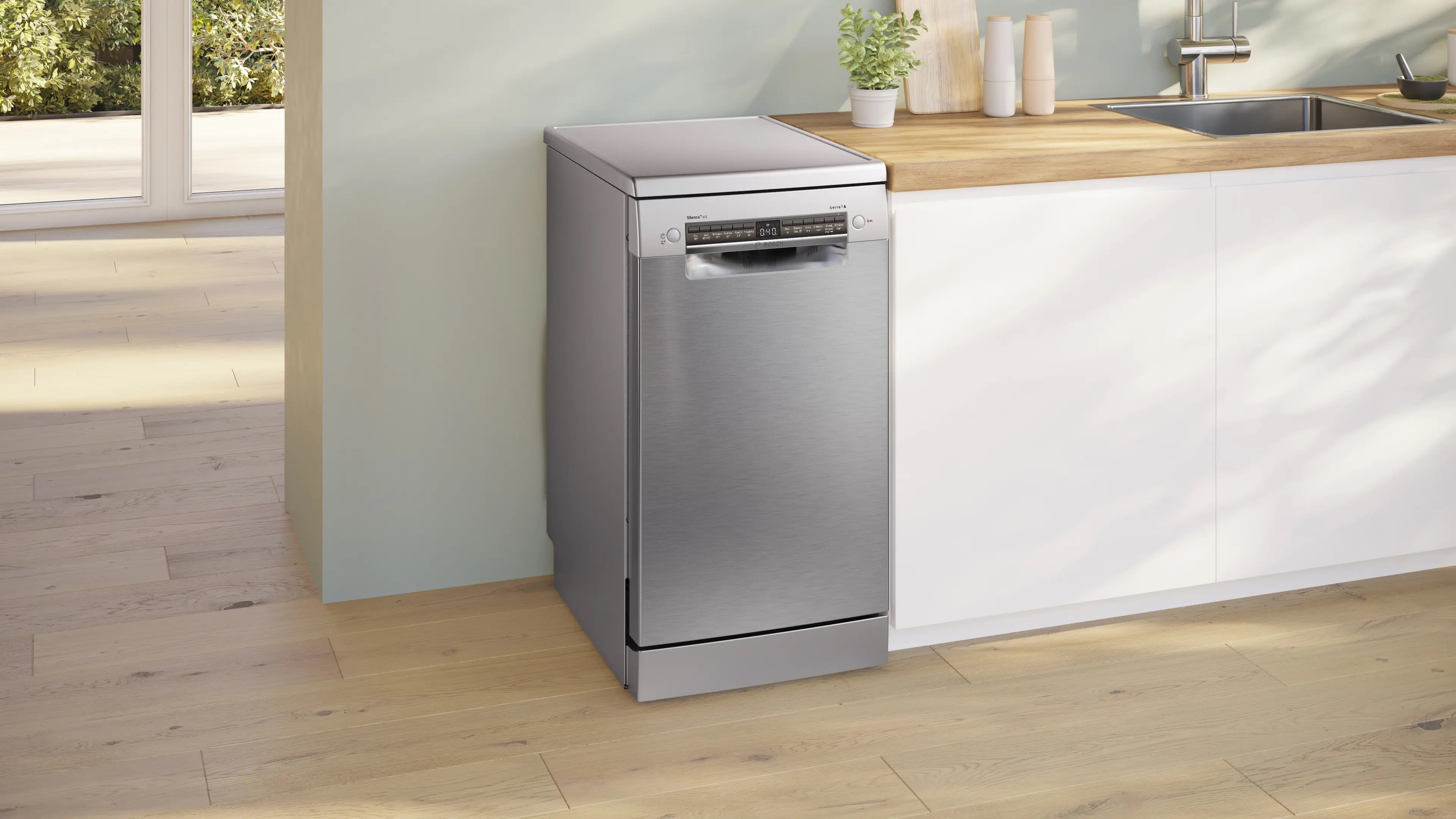 Bosch Series 4 Free-standing dishwasher 45 cm Brushed steel anti-fingerprint - SPS4HMI14G