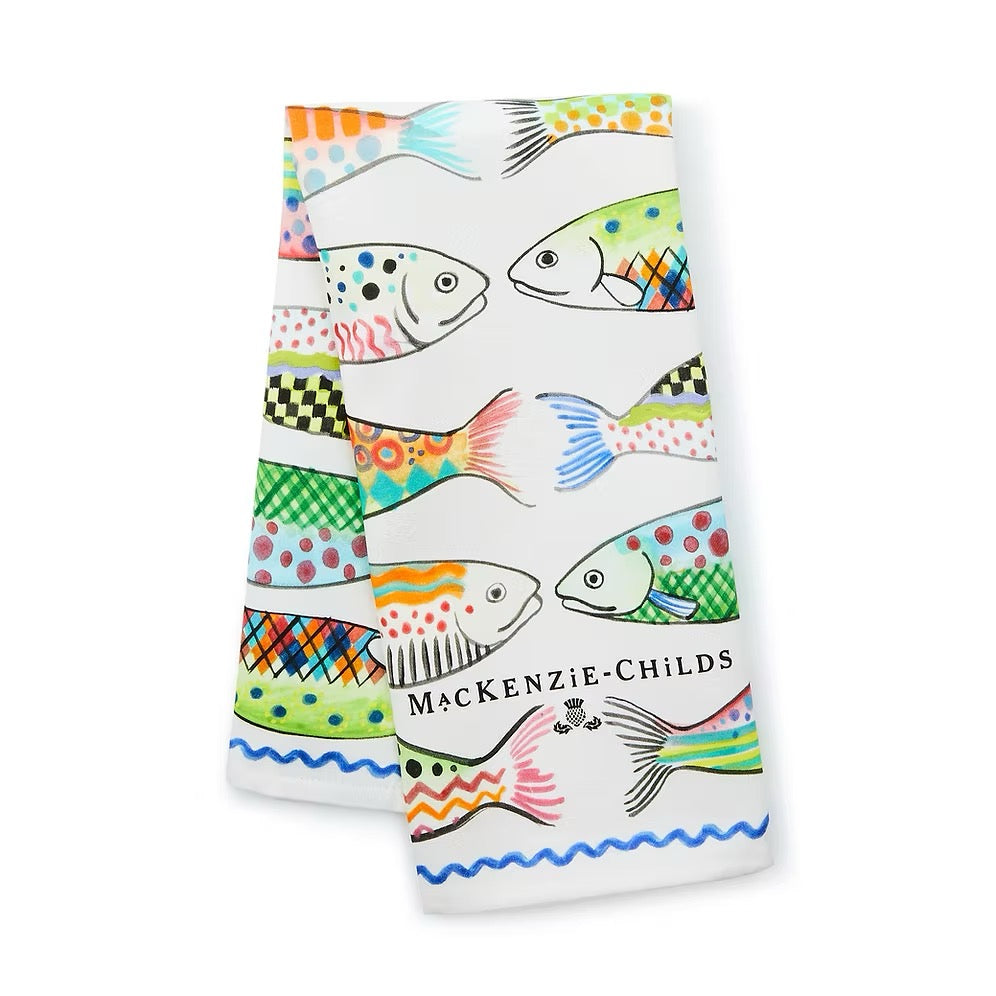 Mackenzie-Childs Go Fish Dish Towel