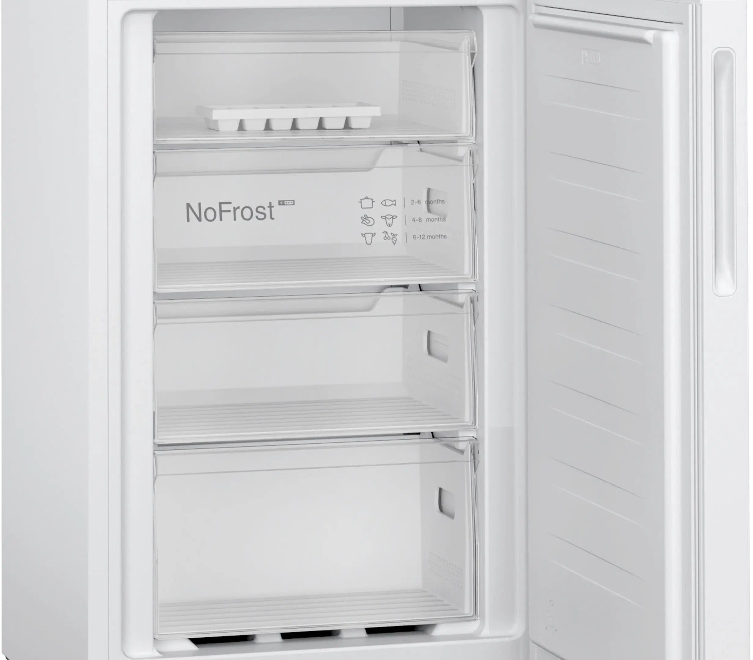 Bosch Series 2 Free-standing fridge-freezer with freezer at bottom 182.4 x 55 cm White - KGN27NWEAG