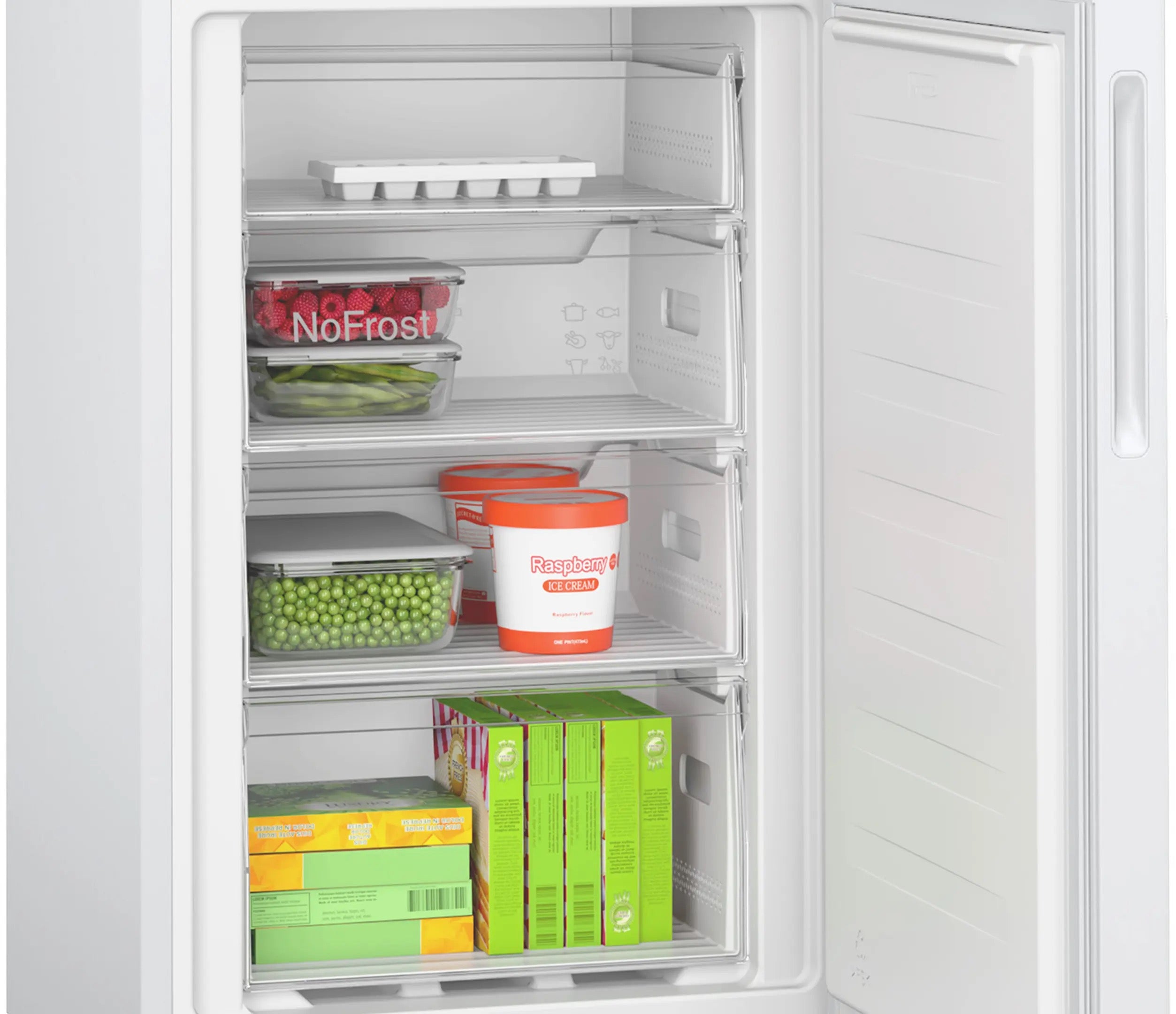 Bosch Series 2 Free-standing fridge-freezer with freezer at bottom 182.4 x 55 cm White - KGN27NWEAG