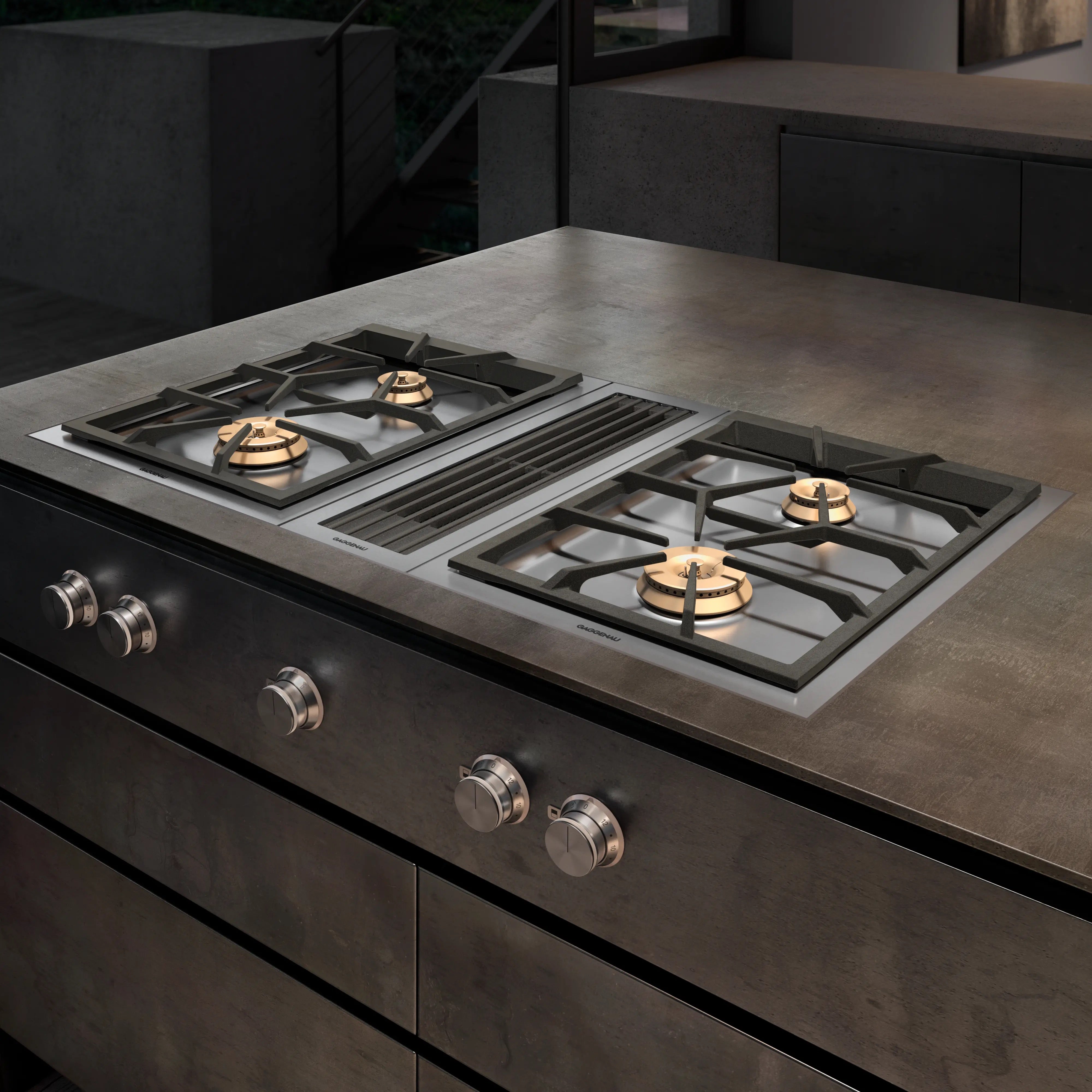 Gaggenau 400 series Vario downdraft ventilation 15cm Stainless steel
