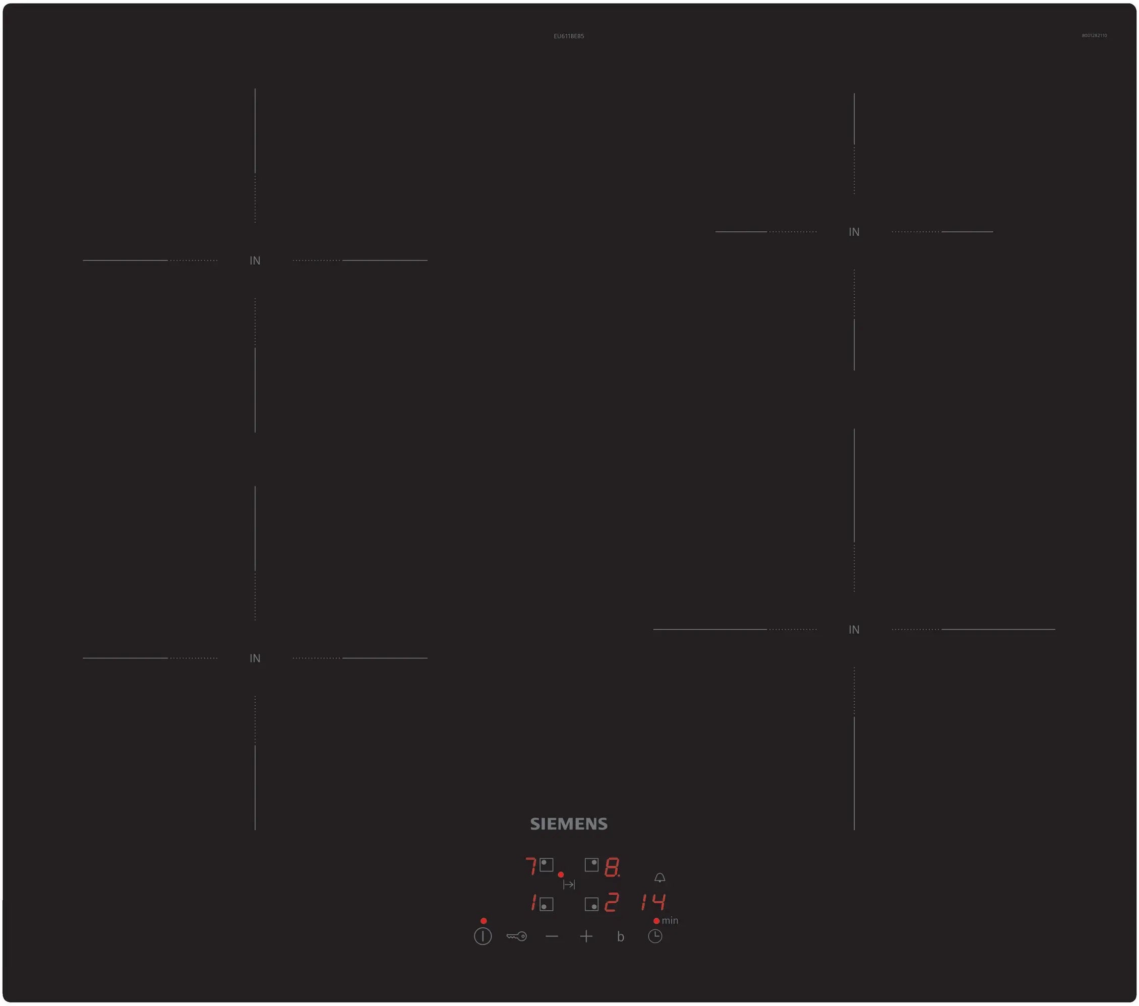 Siemens iQ100 Induction hob 60 cm - EU611BEB5E