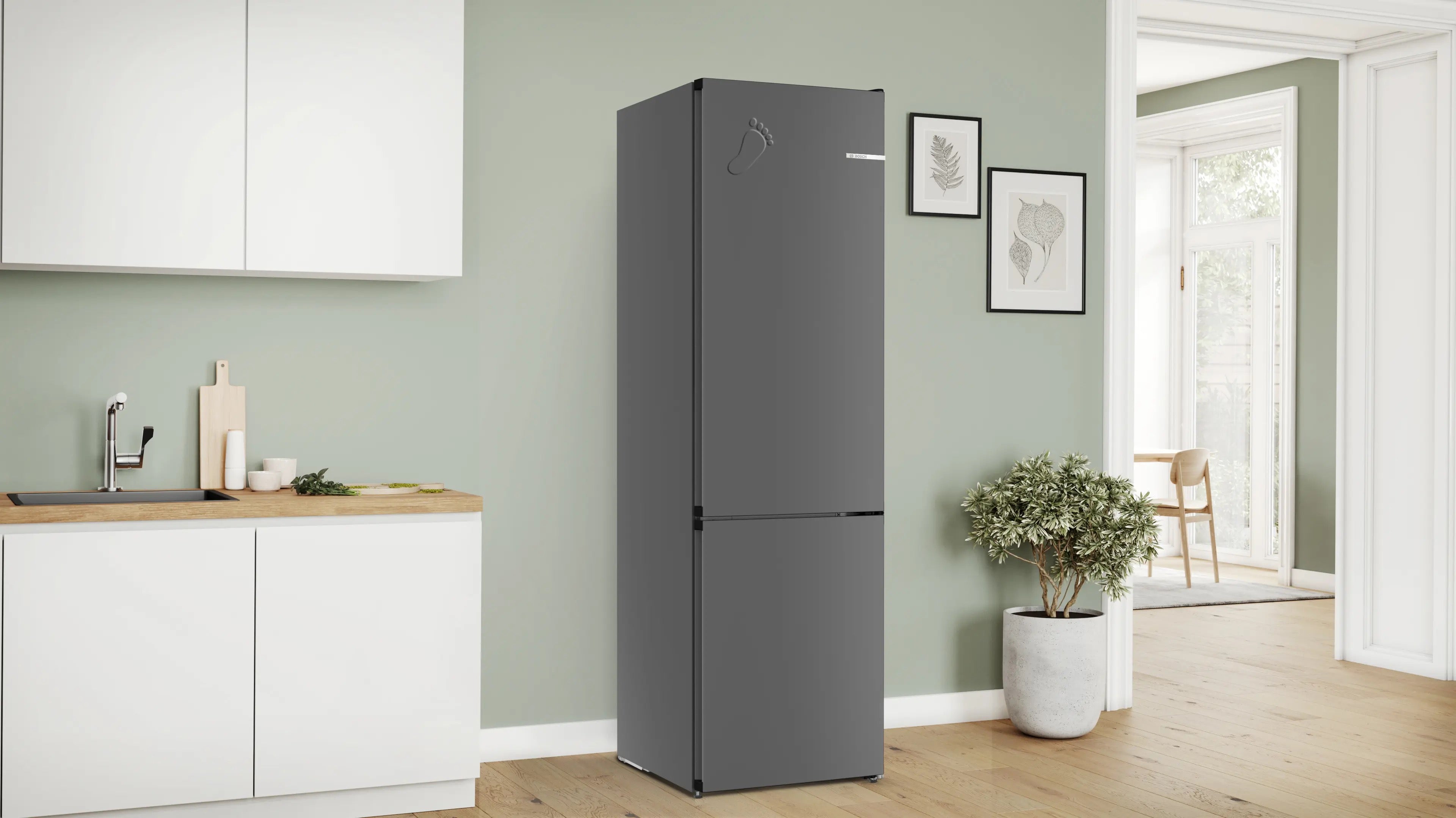Bosch Series 4 Free-standing fridge-freezer 203 x 60 cm - KGN39OCAFG
