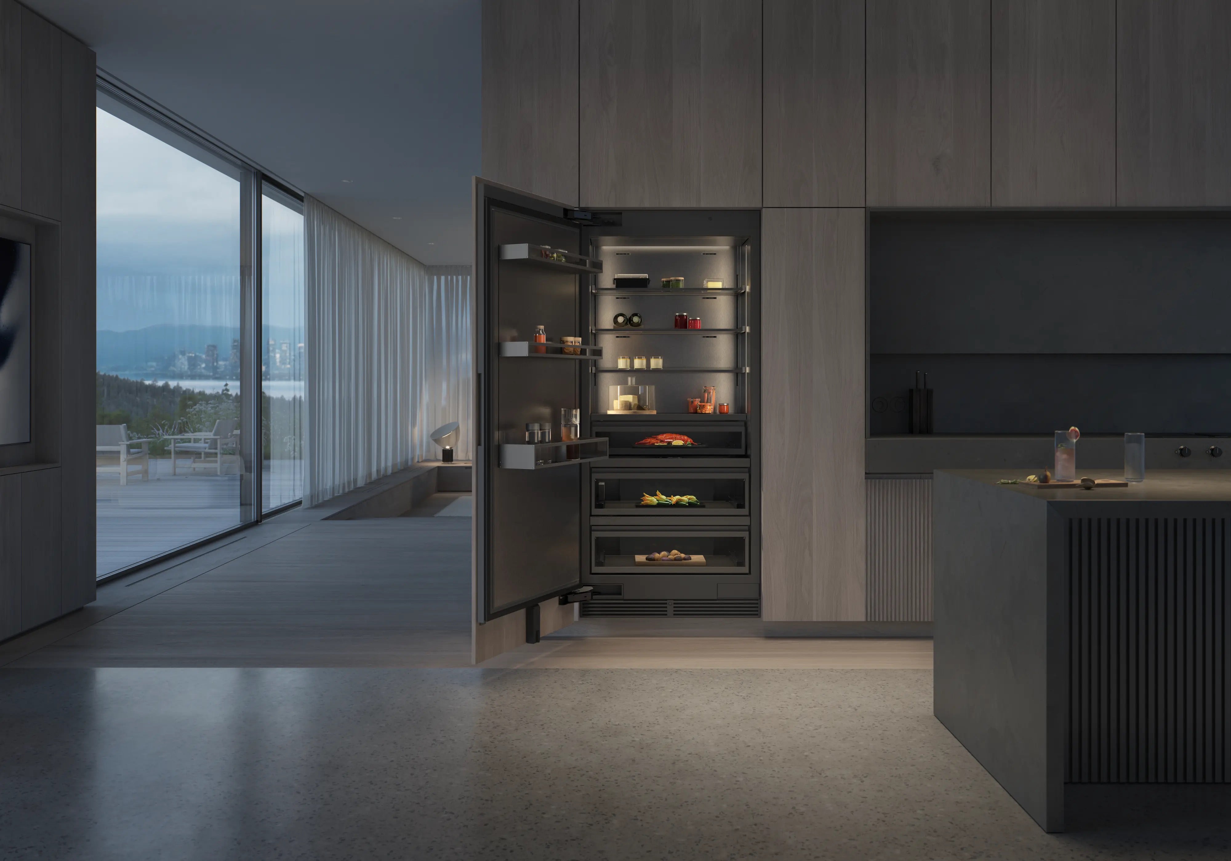 Gaggenau Vario cooling Expressive series refrigerator 213.4 x 90 cm