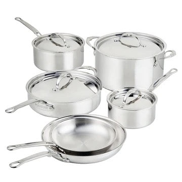 Hestan ProBond Luxe Induction Polished Stainless Steel Pan Set: 10 Piece