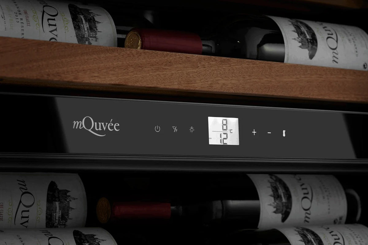 MQuvee Built-In Wine Fridge - WineCave Exclusive 700 60D Slim - Push/Pull