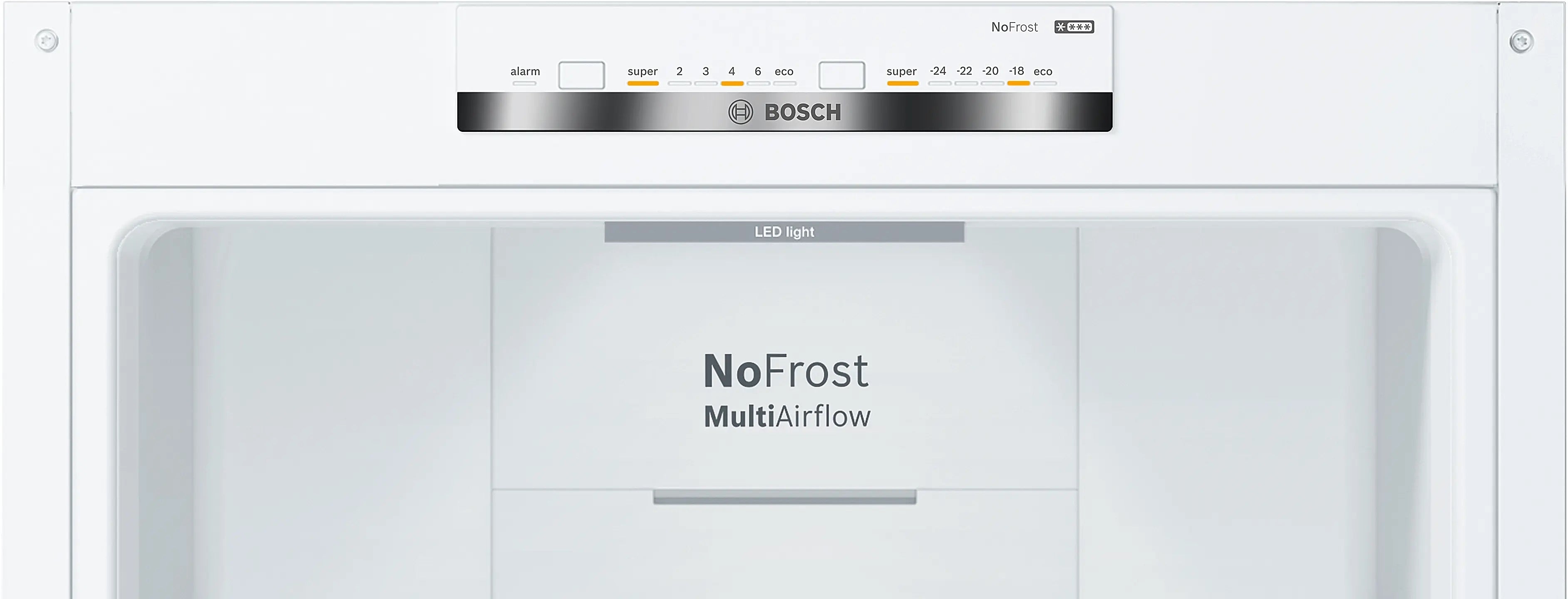 Bosch Series 4 Free-standing fridge-freezer White, Total No Frost - KGN392WEBG