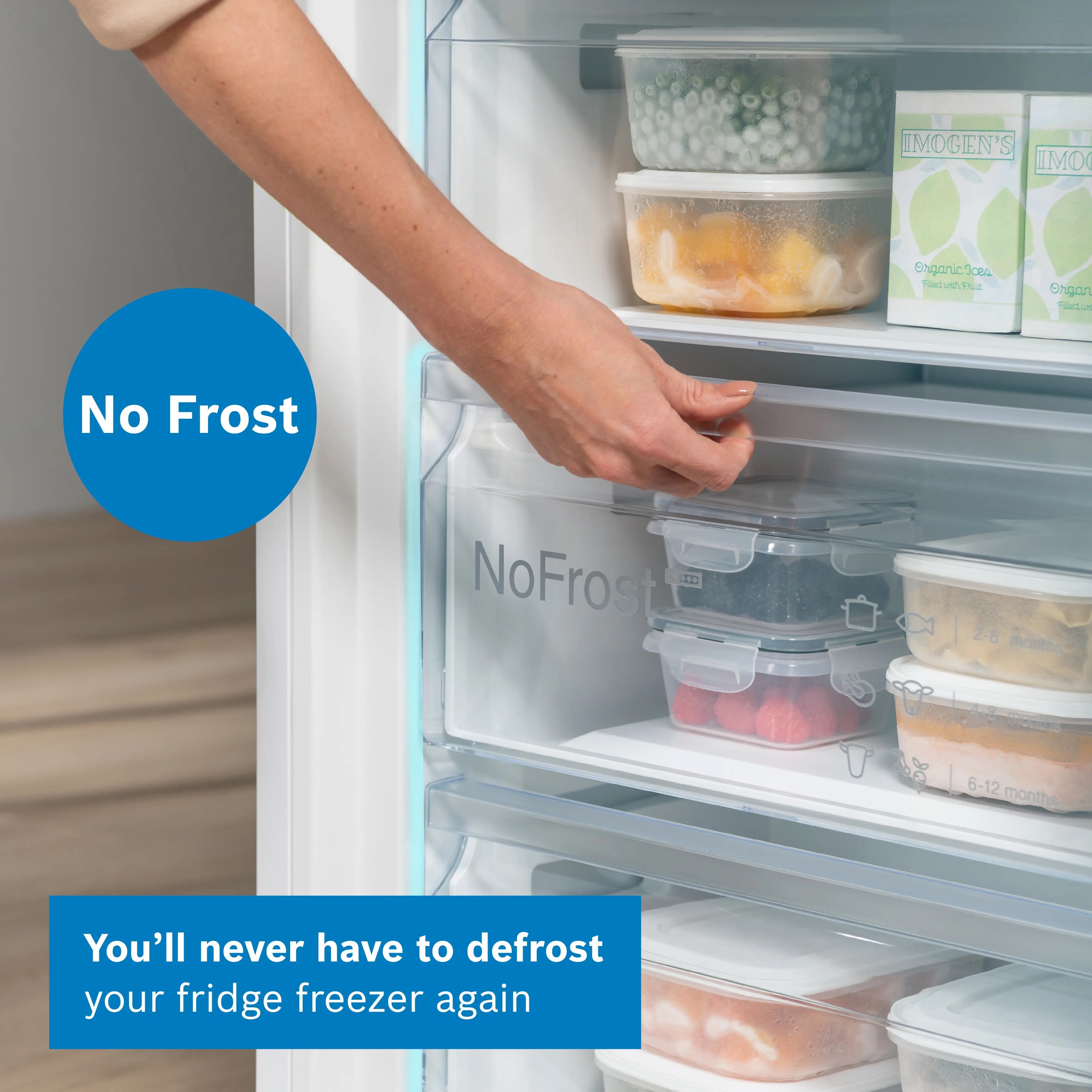 Bosch Series 4 Free-standing fridge-freezer White - KGN362WDFG