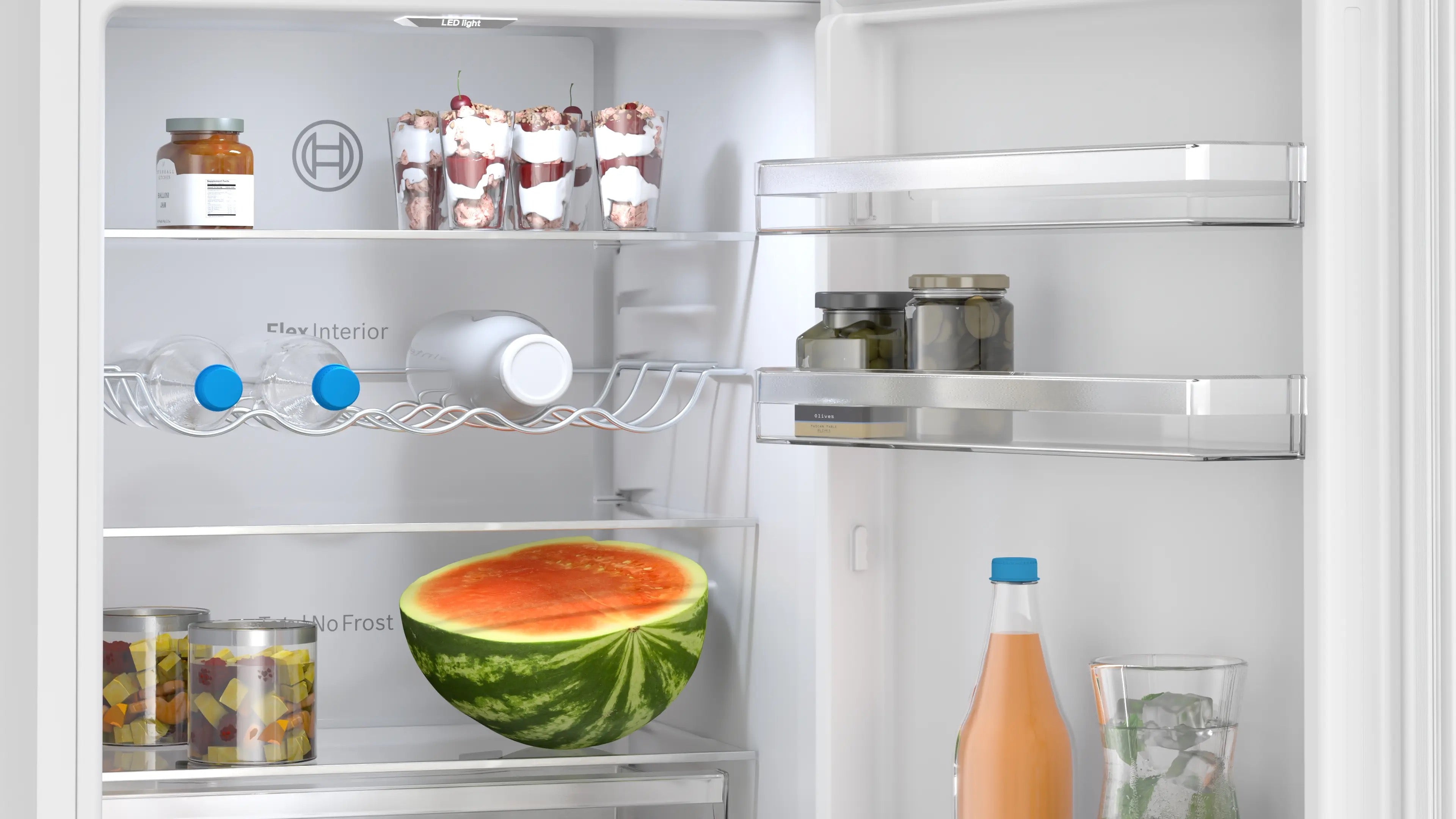 Bosch Series 4 Free-standing fridge-freezer White - KGN362WDFG