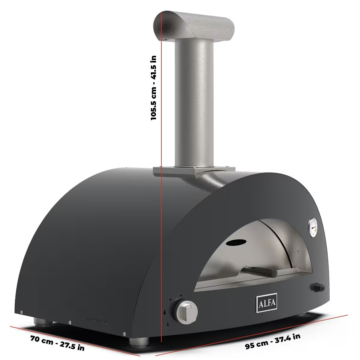 Alfa Forno Moderno Line 2 Wood/Hybrid Pizza Oven