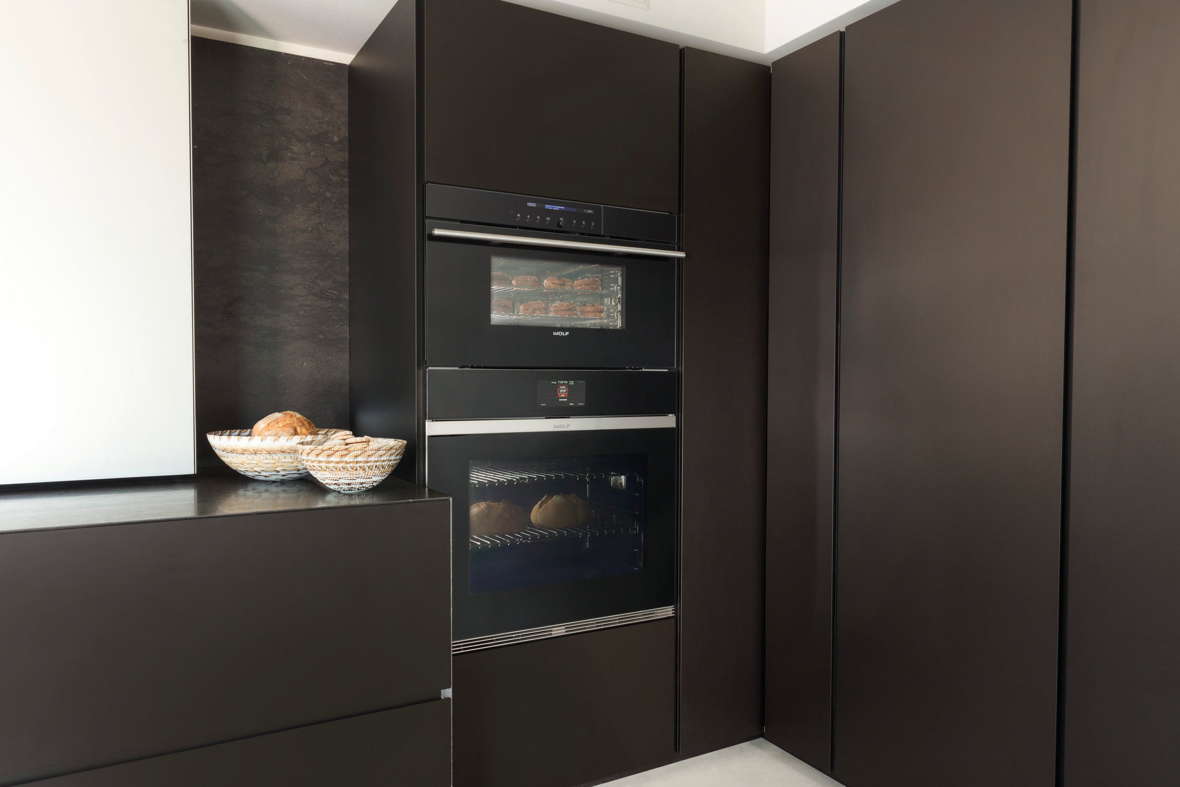 Wolf M Series Contemporary Black Glass Single Oven ICBSO3050CM/B