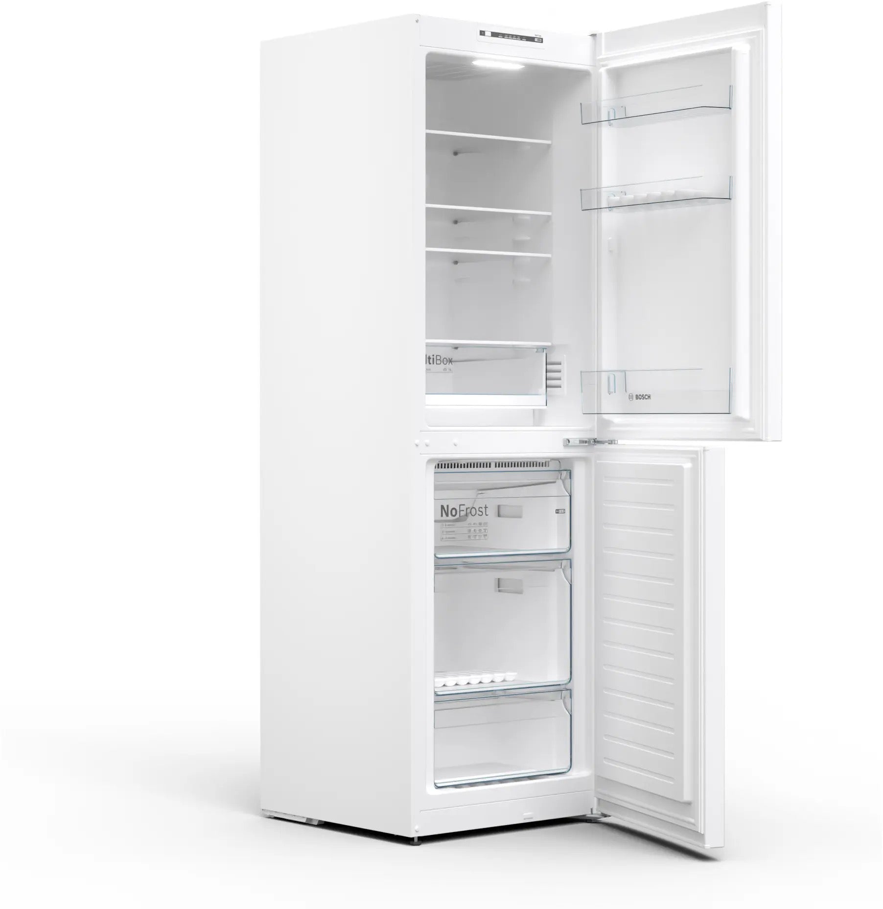 Bosch Series 2 Free-standing fridge-freezer White, Total No Frost - KGN34NWEAG