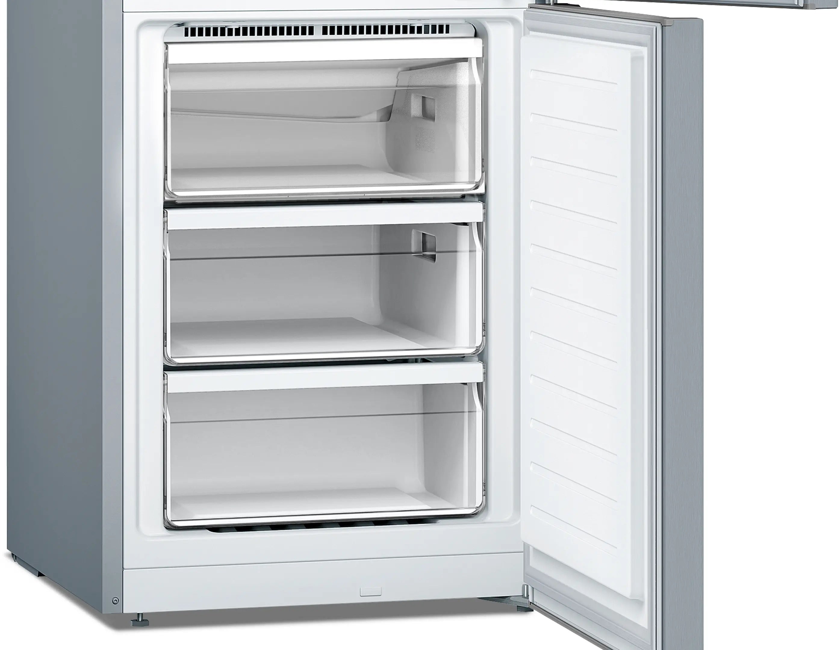 Bosch Series 2 Free-standing fridge-freezer Stainless steel look - KGN33NLEBG
