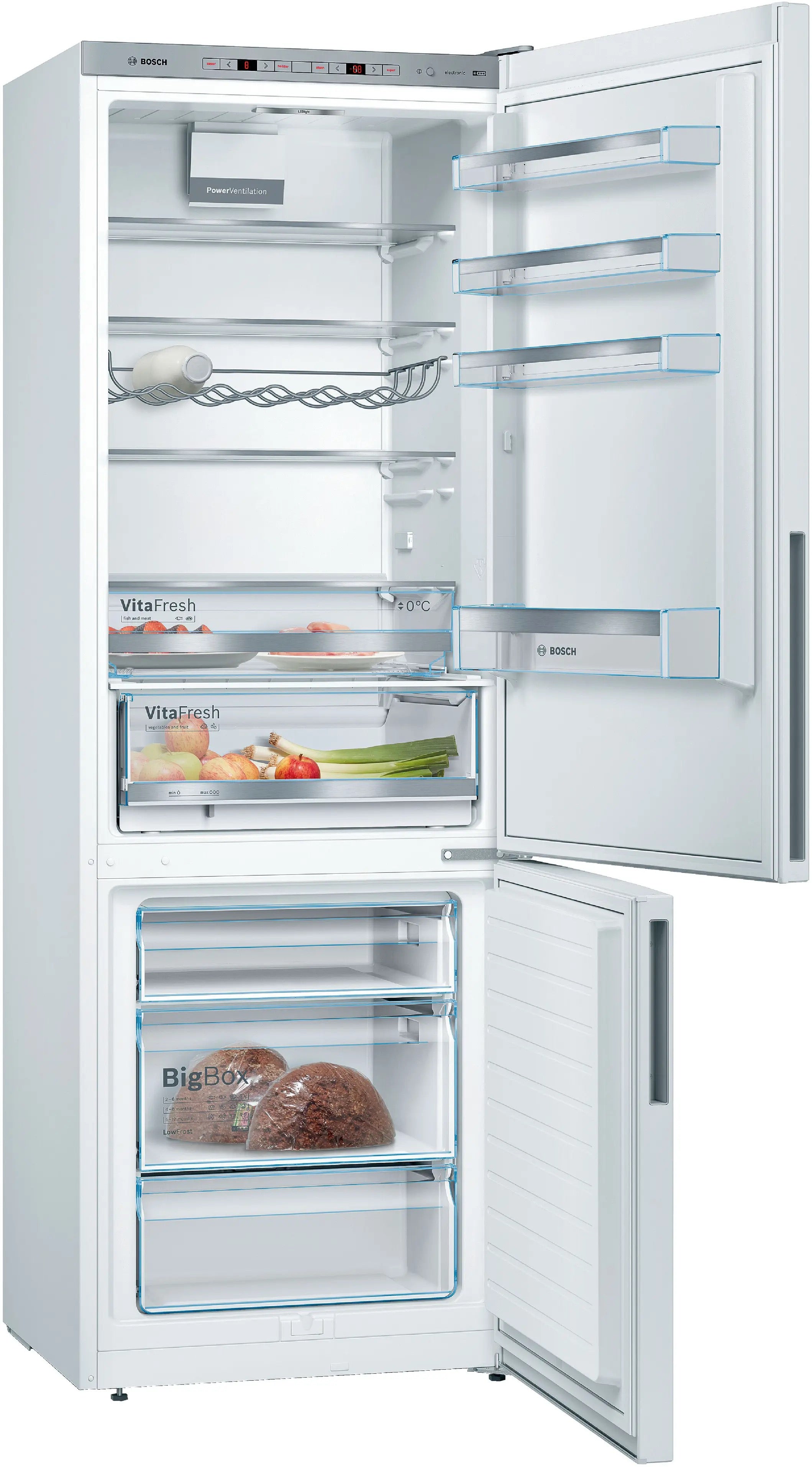 Bosch Series 6 Free-standing fridge-freezer White - KGE49AWCAG