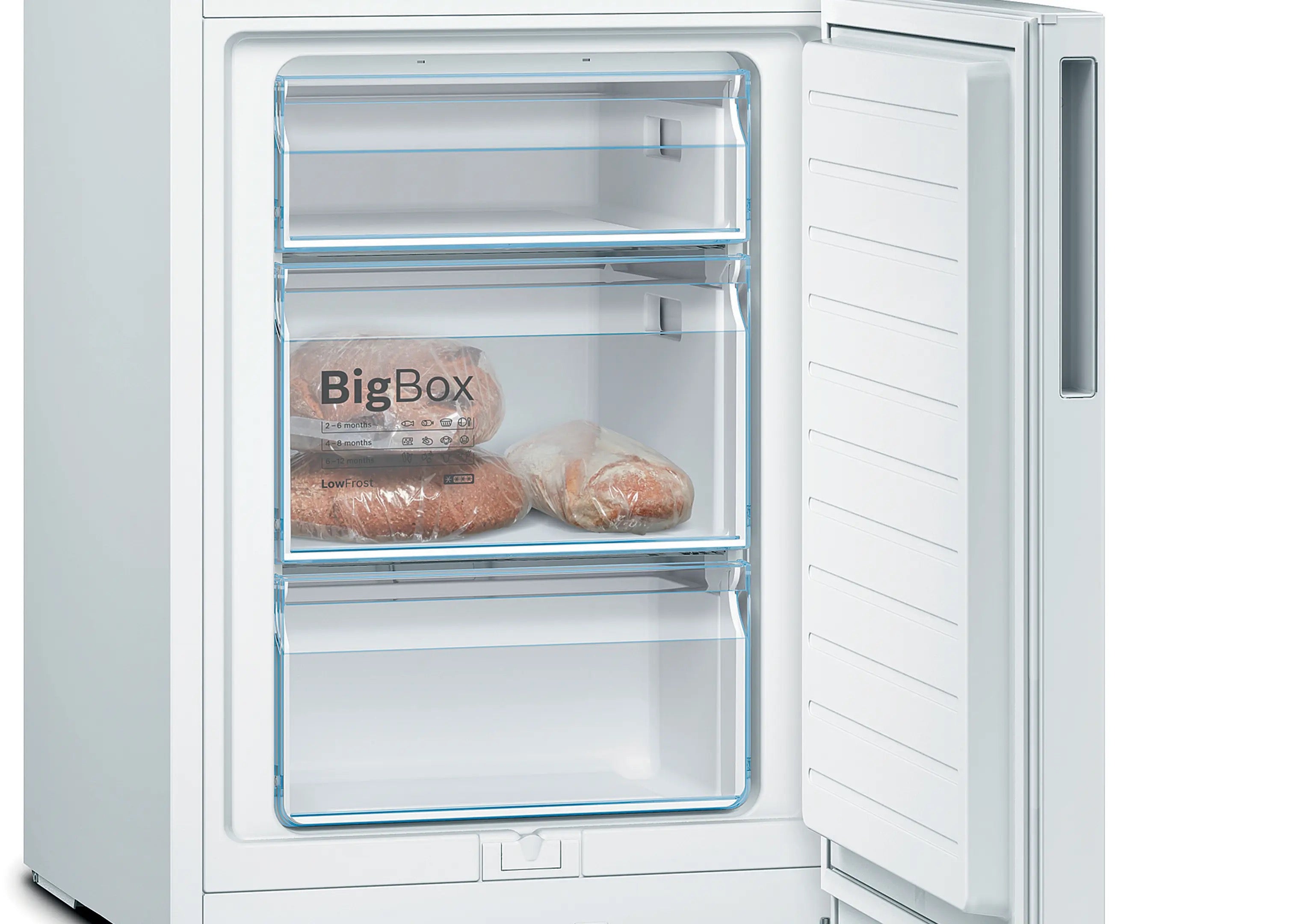 Bosch Series 4 Free-standing fridge-freezer 176 x 60 cm White - KGV336WEAG