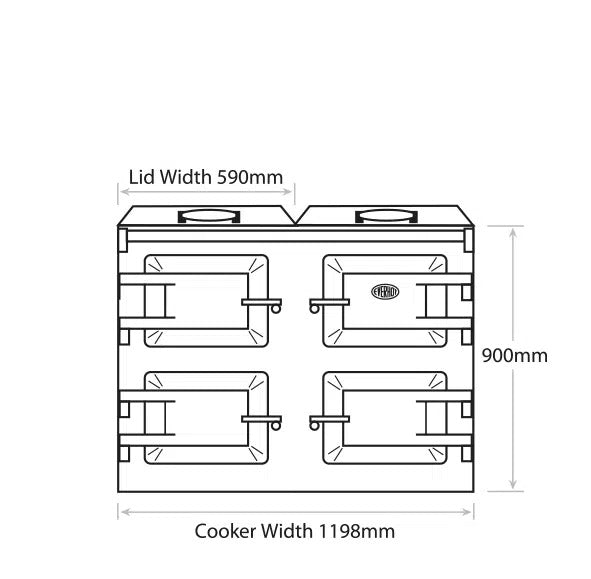 Everhot 120i Series Induction Range Cooker