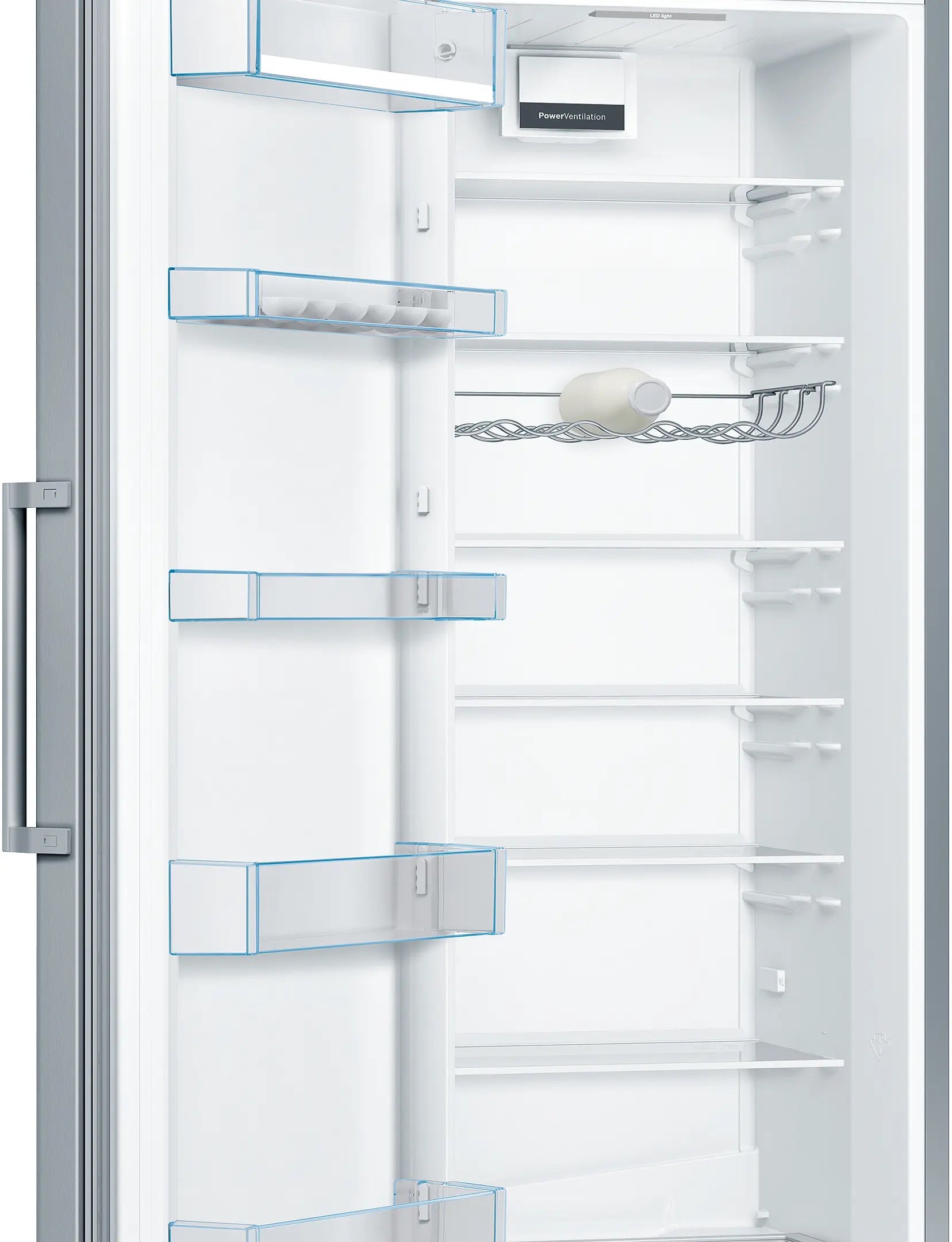 Bosch Series 4 Free-standing fridge 186 x 60 cm Stainless steel look - KSV36VLEP