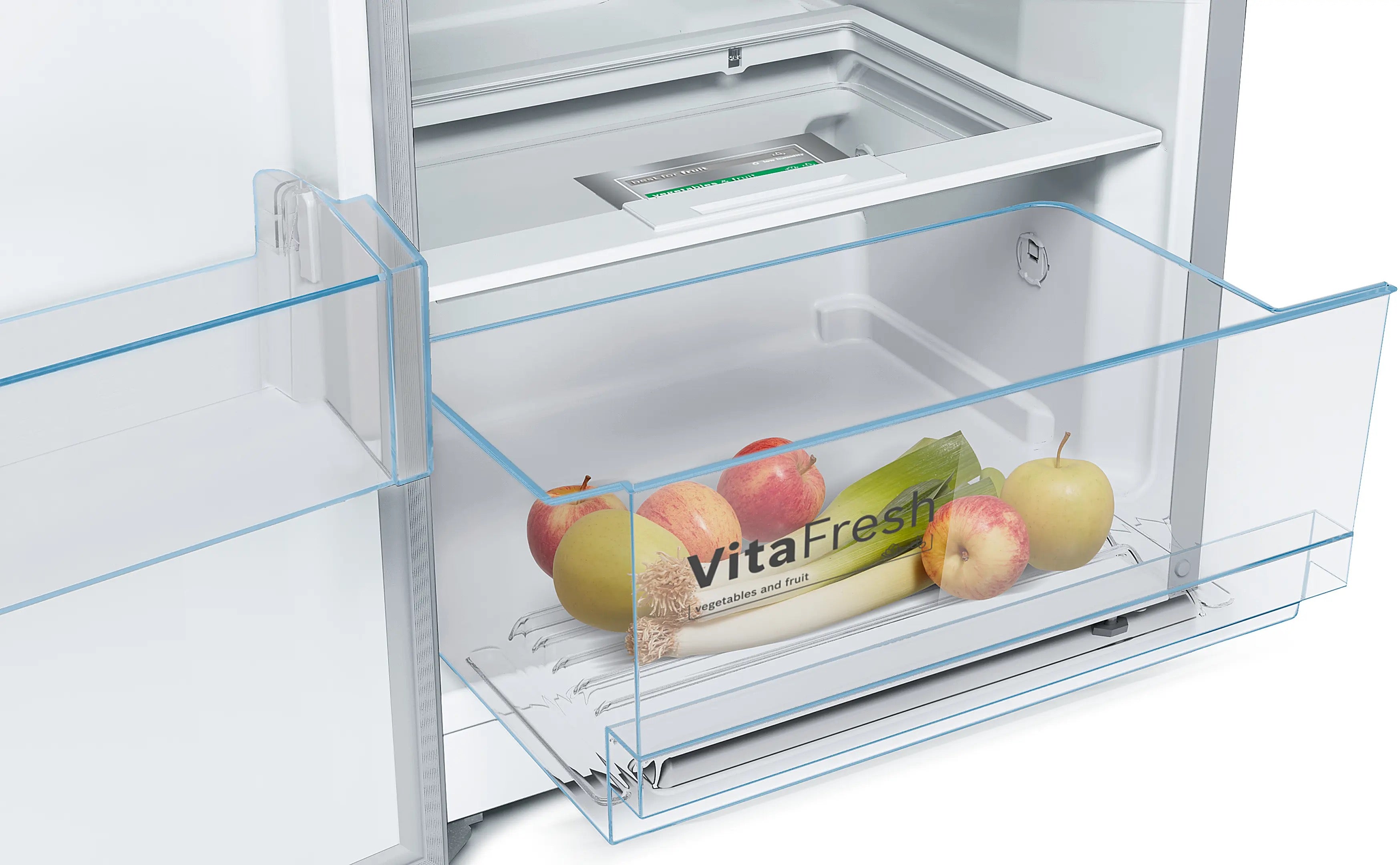 Bosch Series 4 Free-standing fridge 186 x 60 cm Stainless steel look - KSV36VLEP