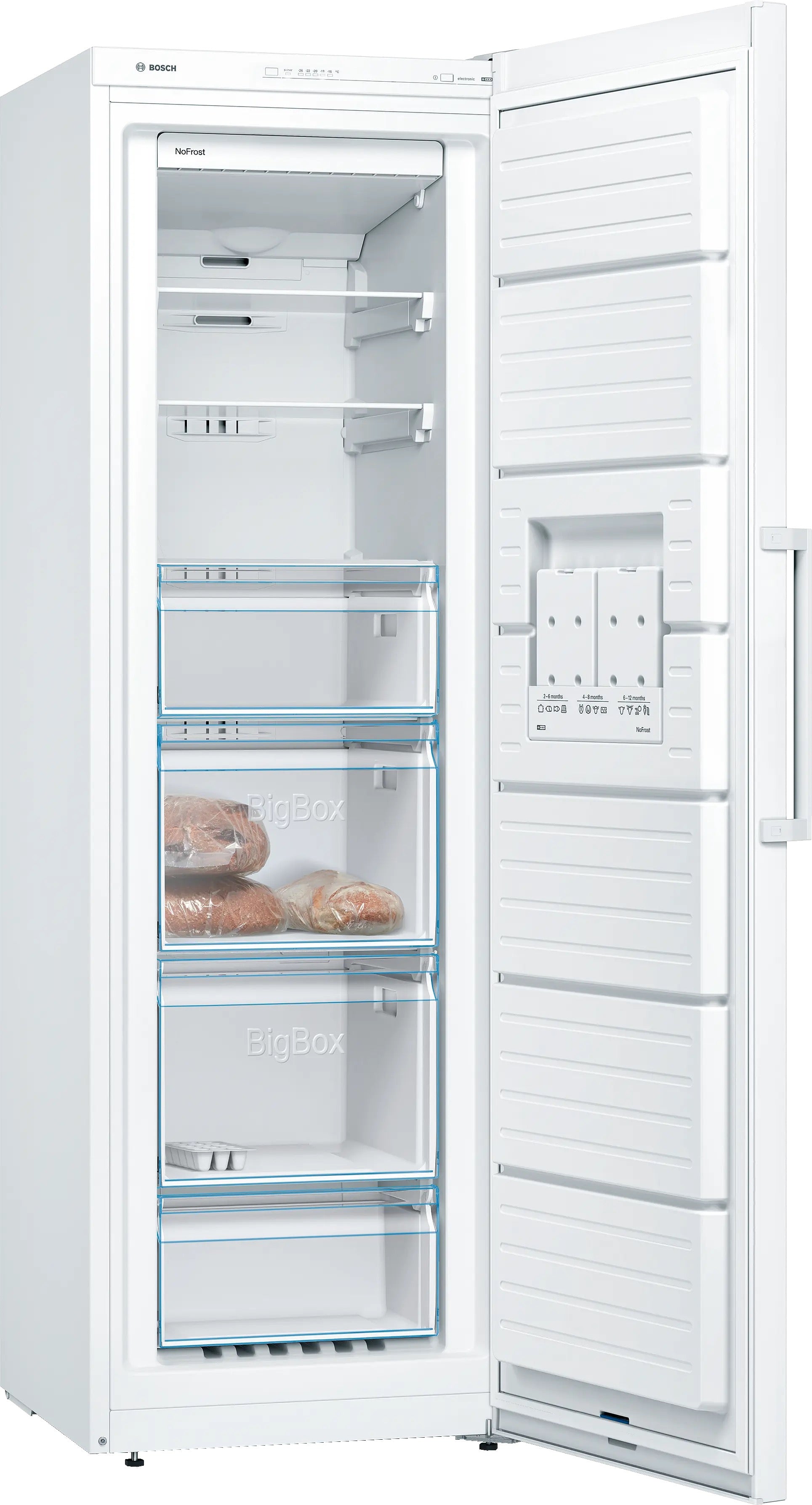 Bosch Series 4 Free-standing freezer 186 x 60 cm White - GSN36VWEPG