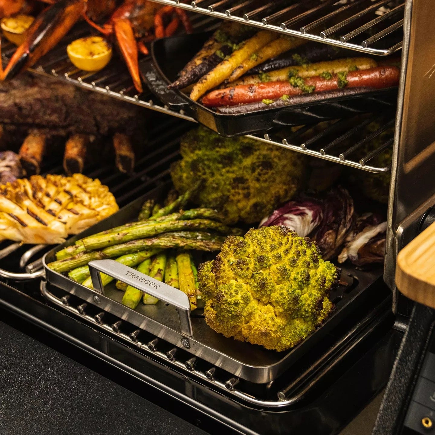 Traeger ModiFIRE Fish & Veggie Stainless Steel Grill Tray