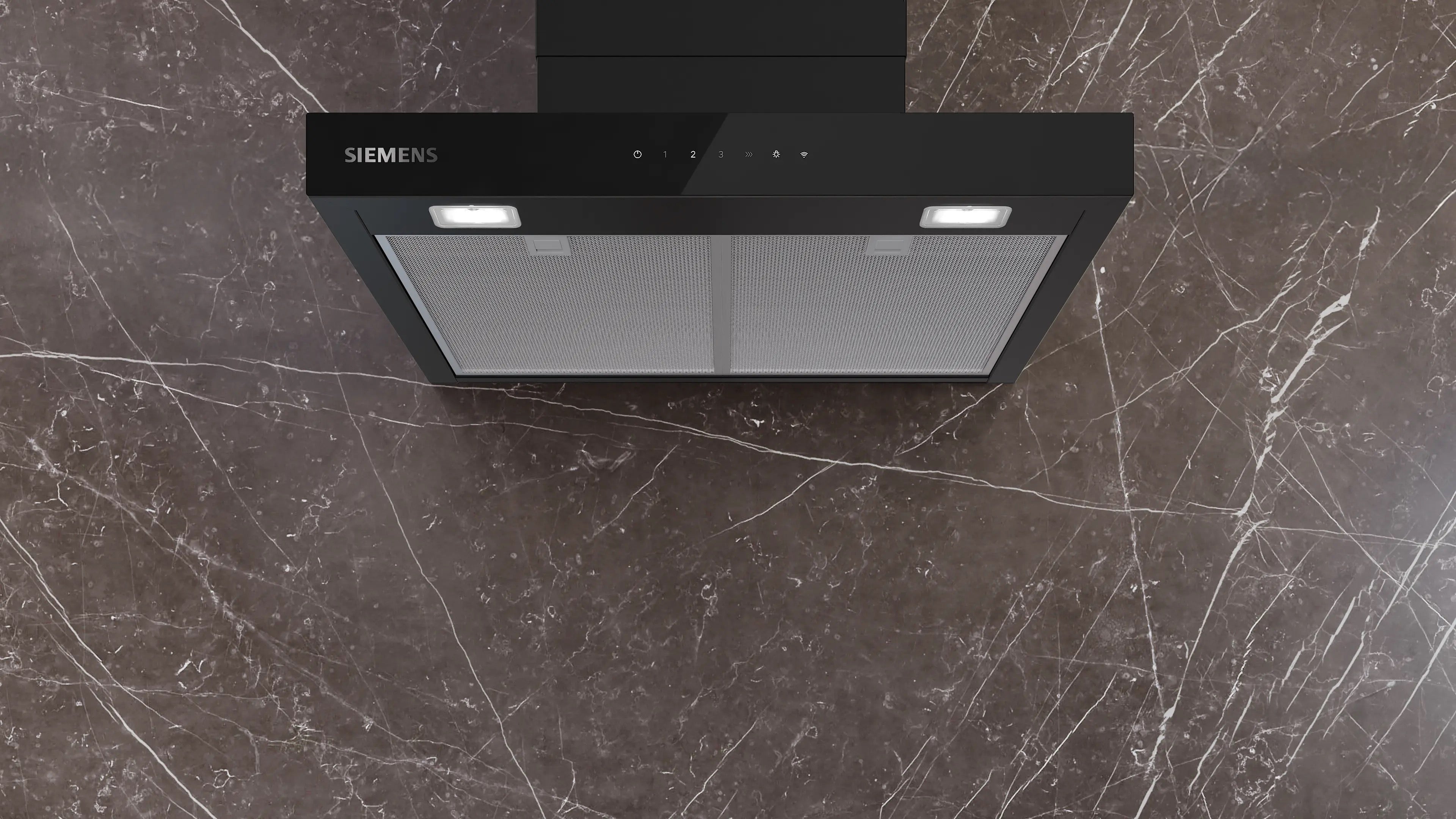 Siemens iQ500 Wall-mounted cooker hood 60 cm Matt black - LC67BDN60B