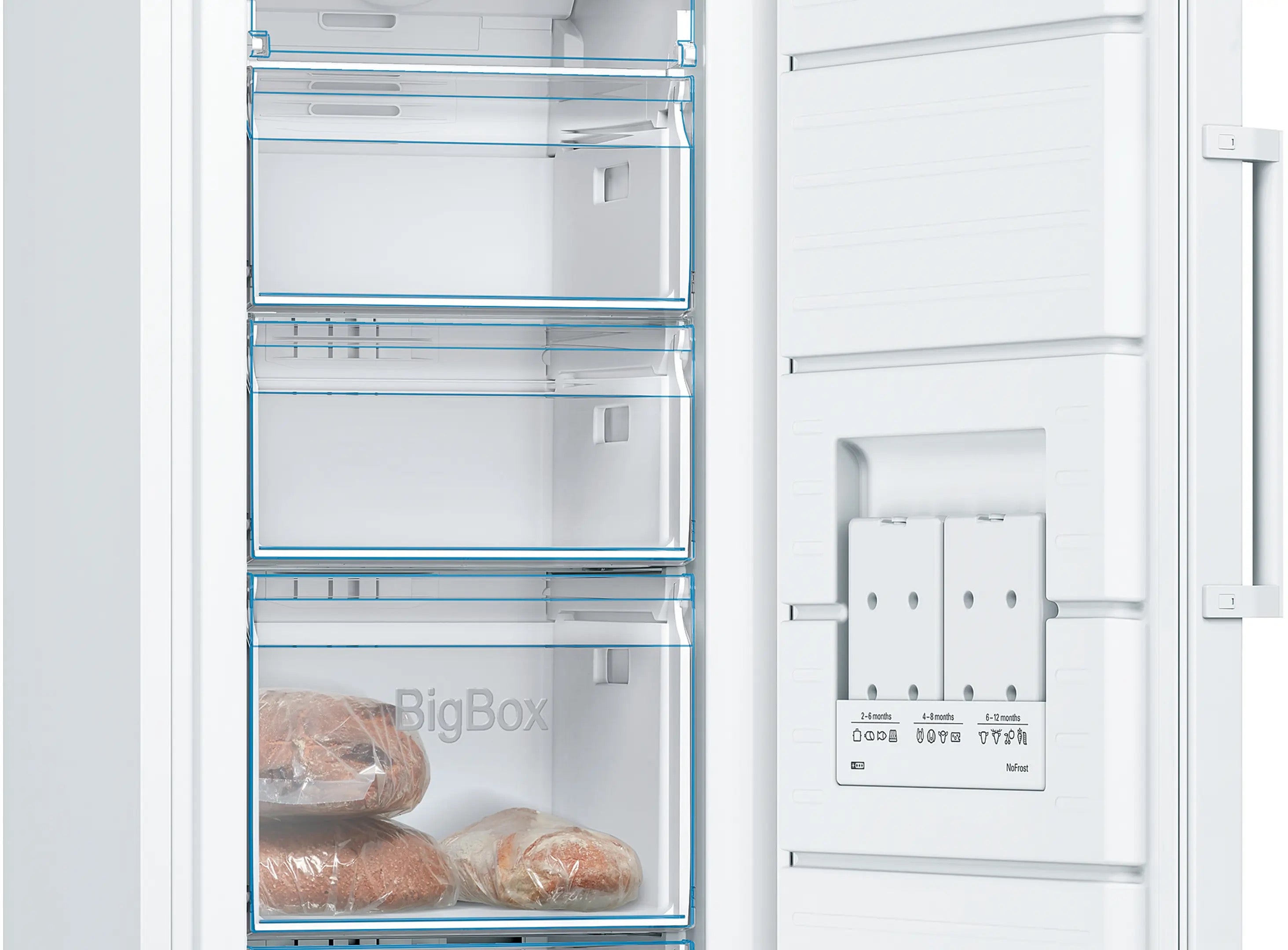Bosch Series 4 Free-standing freezer 161 x 60 cm White - GSN29VWEVG