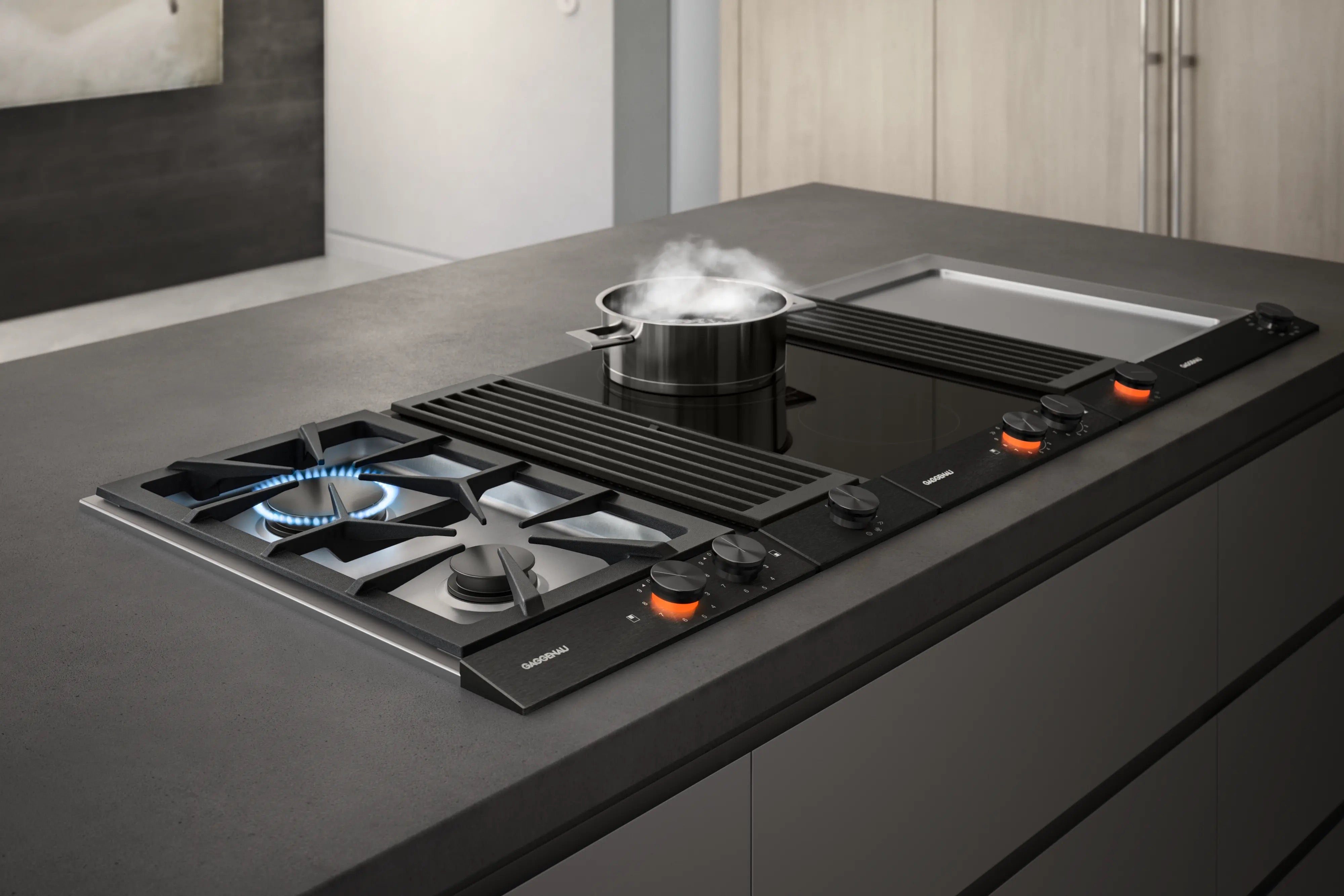 Gaggenau 200 series Vario downdraft ventilation 15cm Black