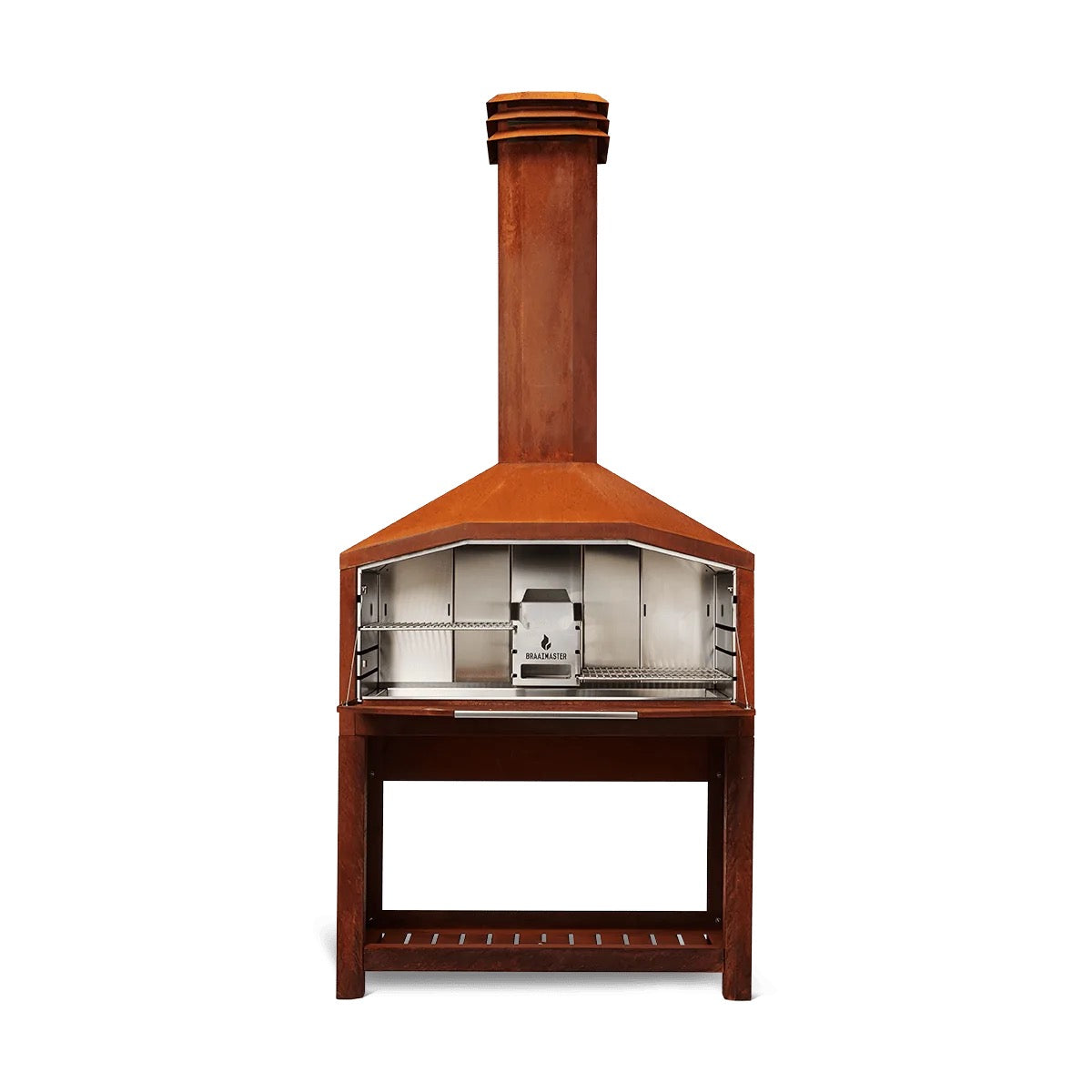 Braaimaster Freestanding Braai Duo Corten Steel