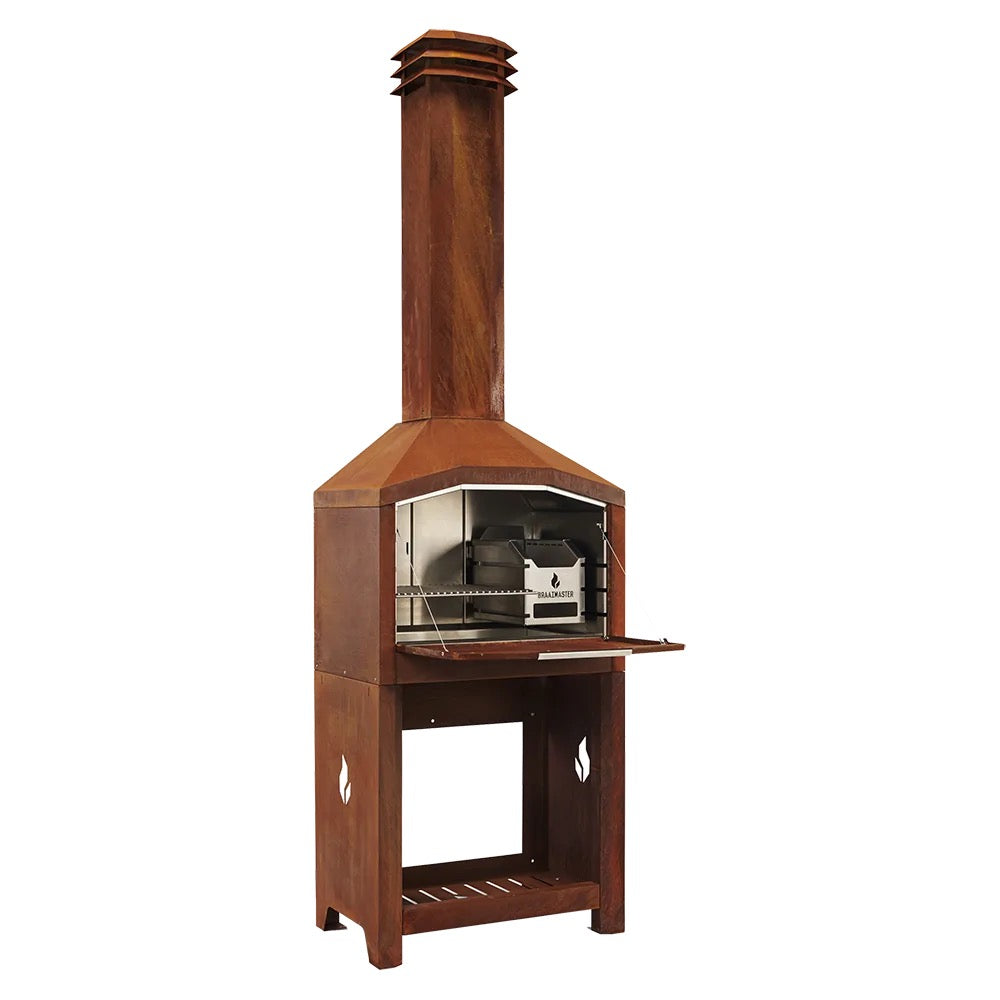 Braaimaster Freestanding Braai Single Corten