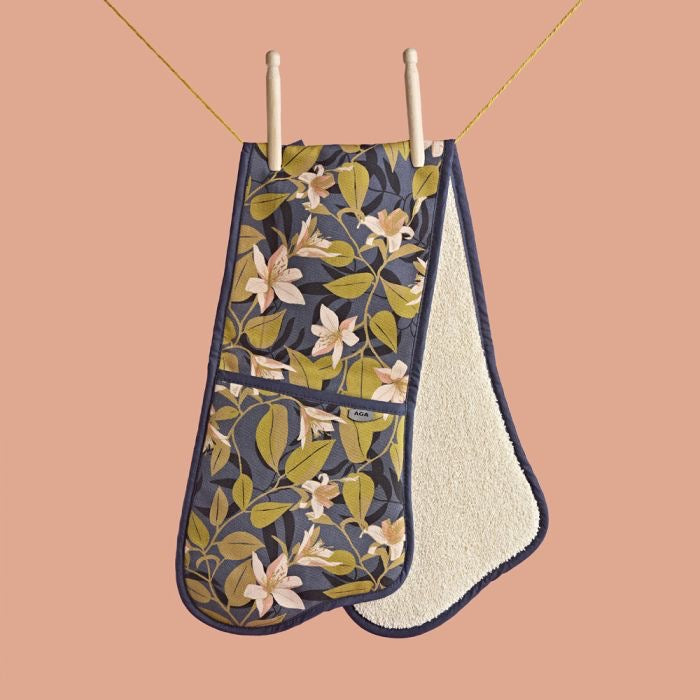 AGA Lilies Double Oven Glove