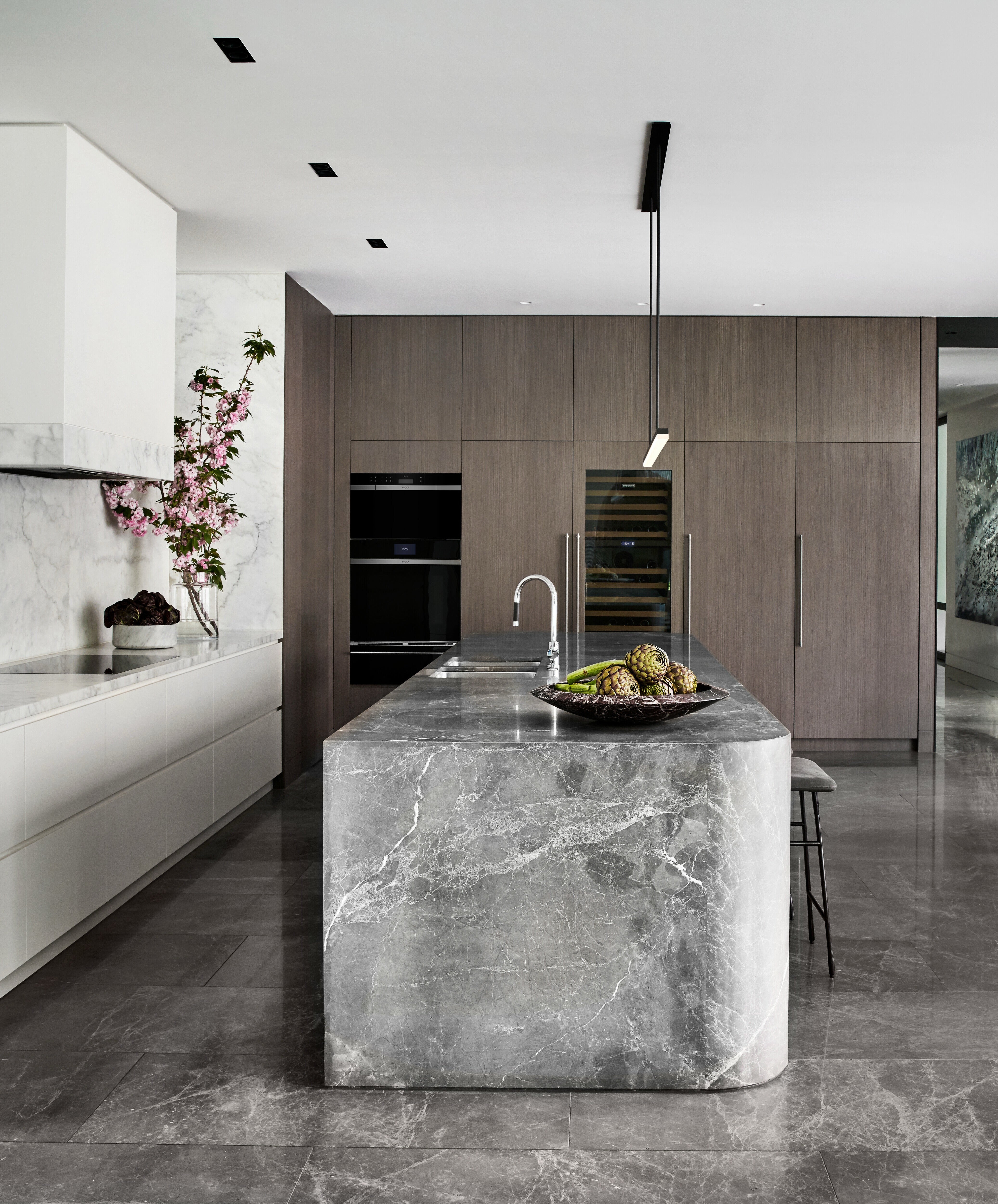 Wolf M Series Contemporary Black Glass Single Oven ICBSO3050CM/B