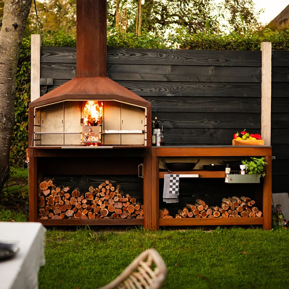 Braaimaster Side Table Duo Corten