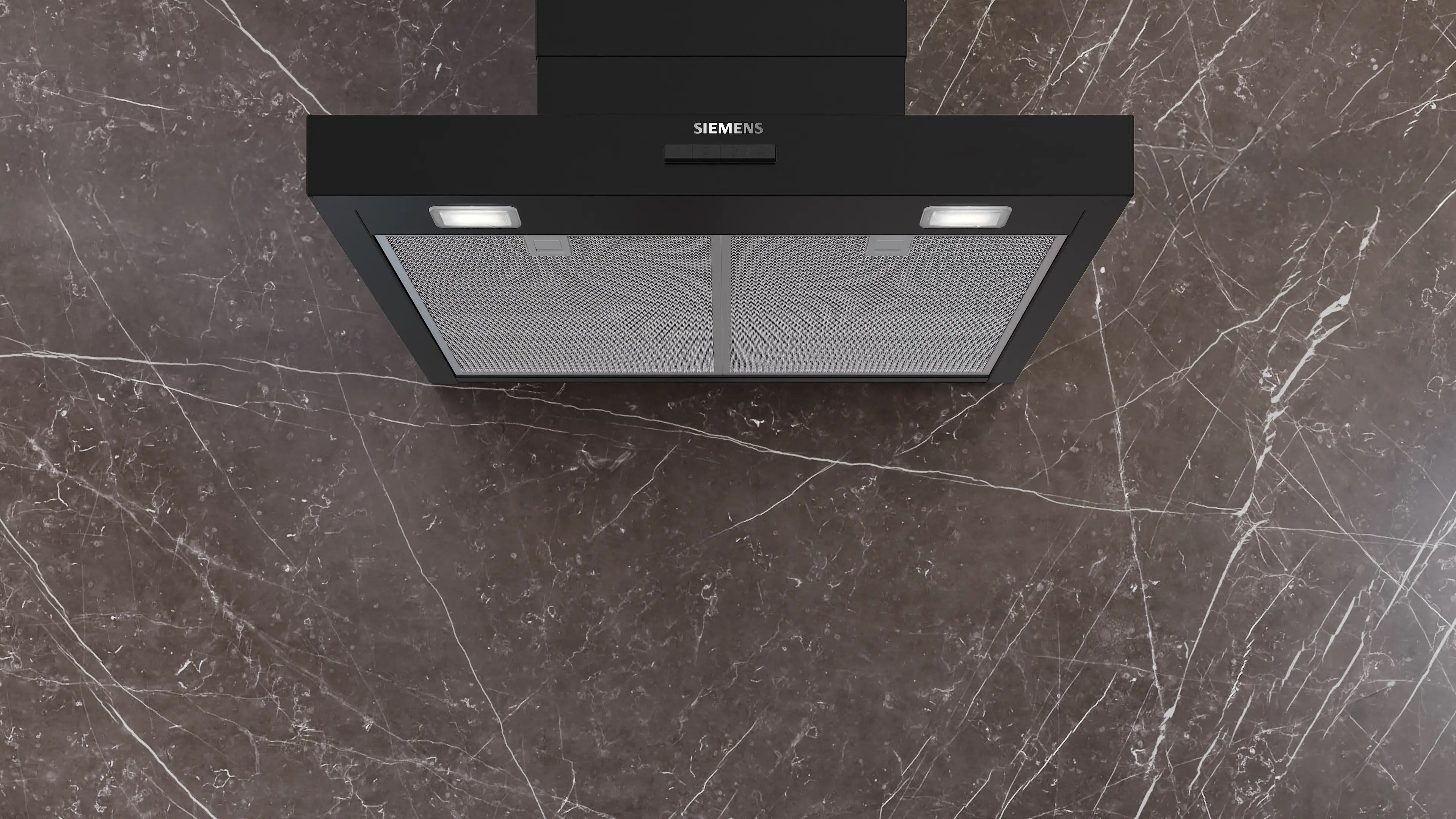 Siemens iQ300 Wall-mounted cooker hood 60 cm Matt black - LC65BCC60B